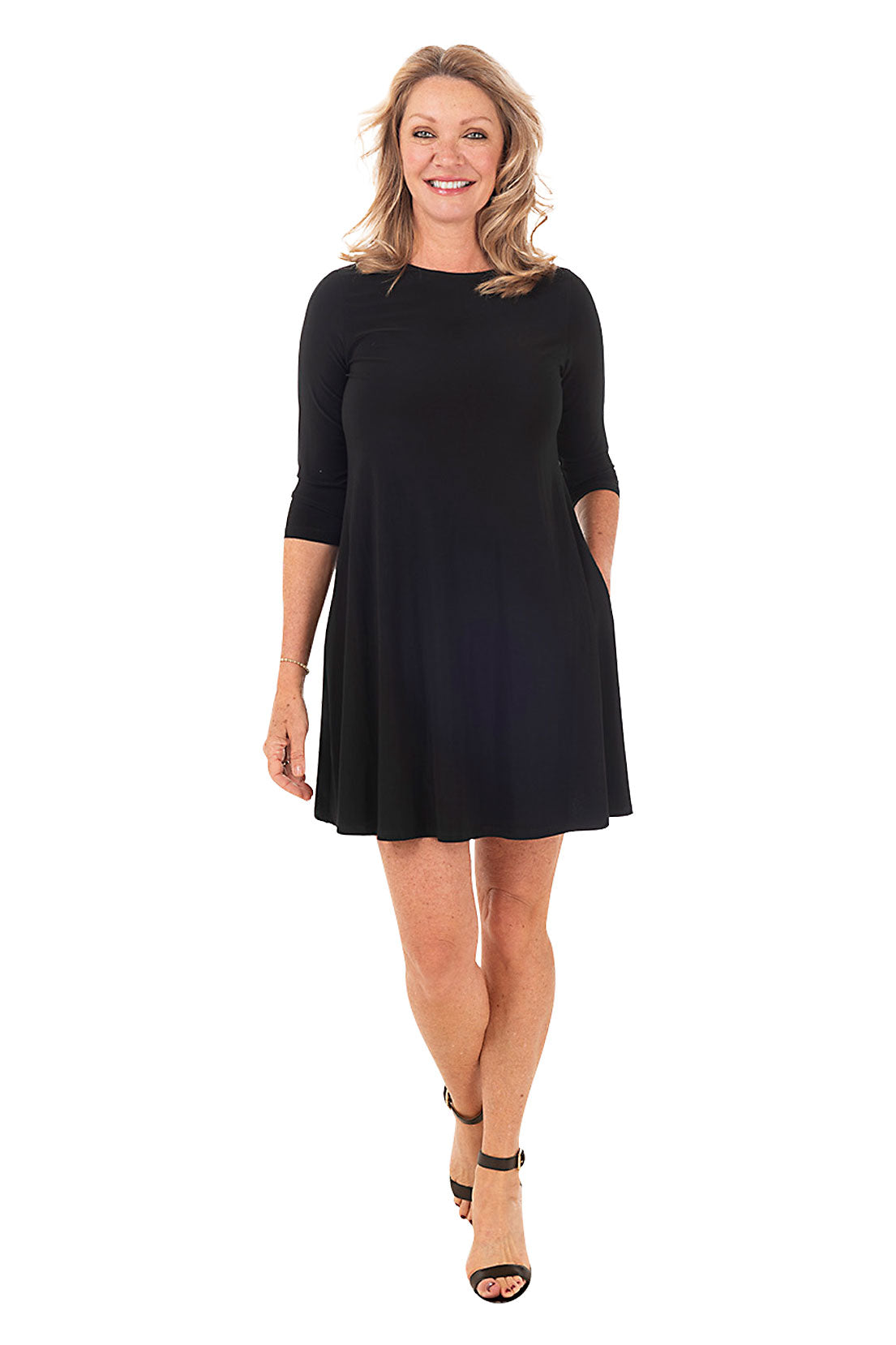 Stylish Solid Stretch Long Sleeve Bodycon Dress for Women - Perfect for Office Wear, Date Night & Fall Layering