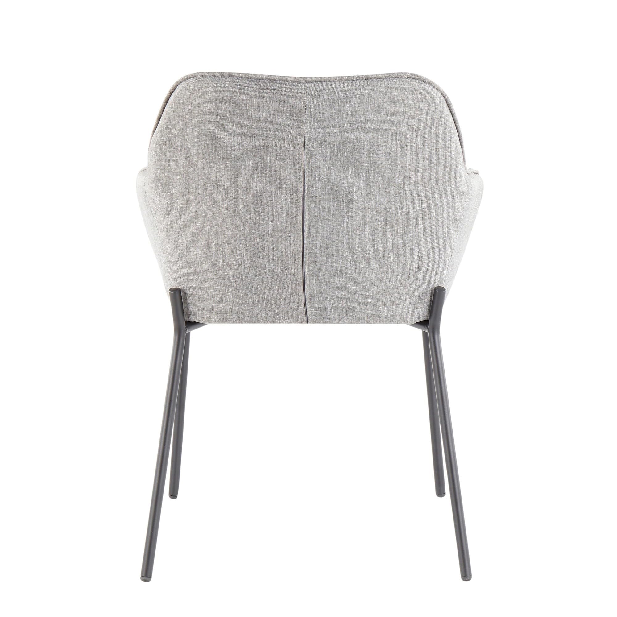 LumiSource Daniella Upholstered Dining Chairs Set of 2 - Modern Kitchen Chairs for Dining Table, Comfortable & Stylish Seating for Home, Restaurant, or Office Use