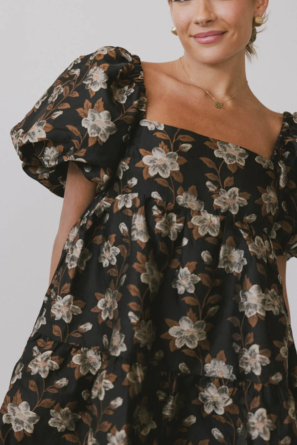 Moore Floral Babydoll Dress - Women's Lace Mini Dress for Summer, Party & Date Night - FINAL SALE | Perfect for Beach Vacations, Cocktail Parties & Romantic Evenings
