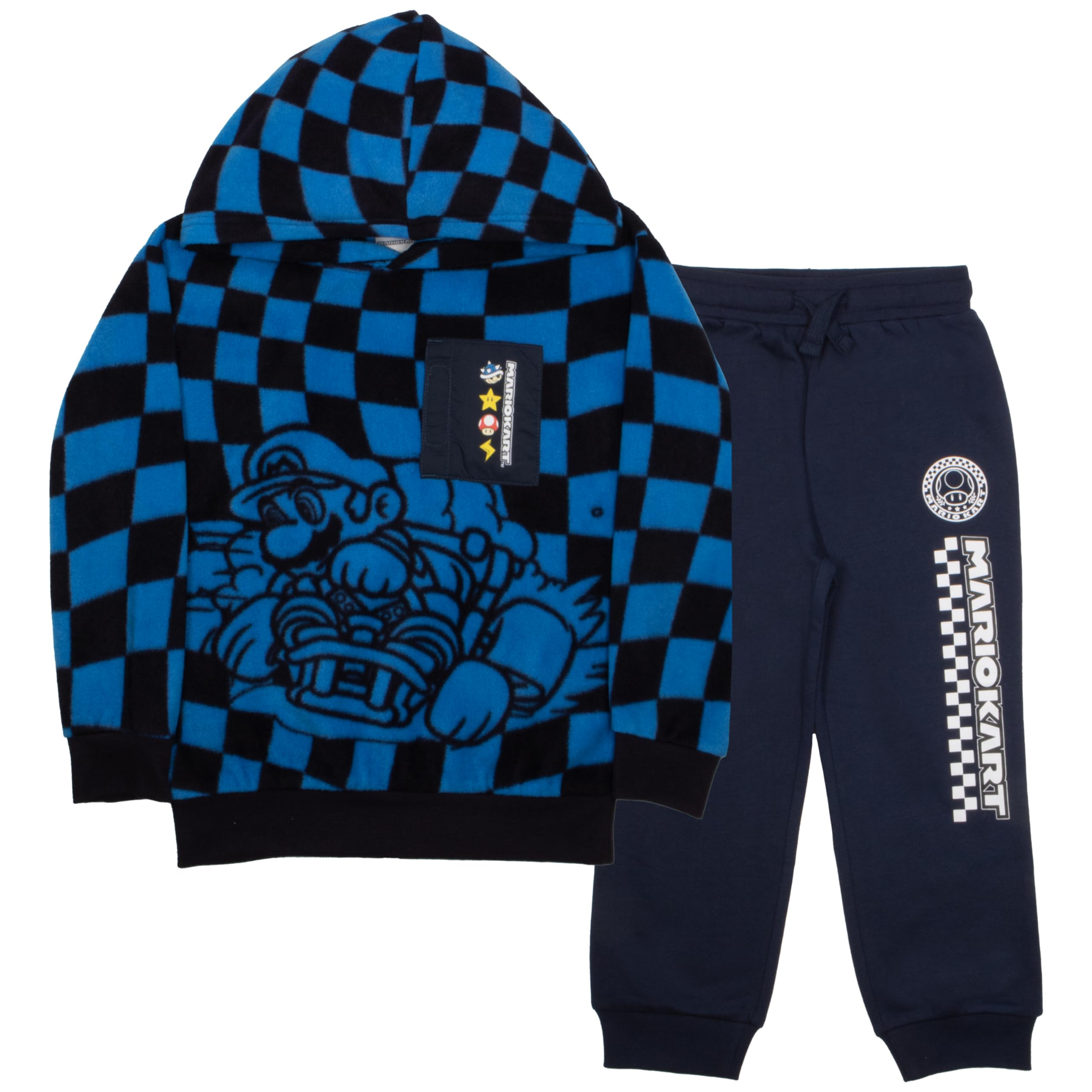Nintendo Super Mario Video Game 2-Piece Hoodie & Jogger Pants Set for Kids & Toddlers - Boys' Pullover & Lounge Pants Bundle - Perfect for Gaming, Birthday Gifts & Casual Wear