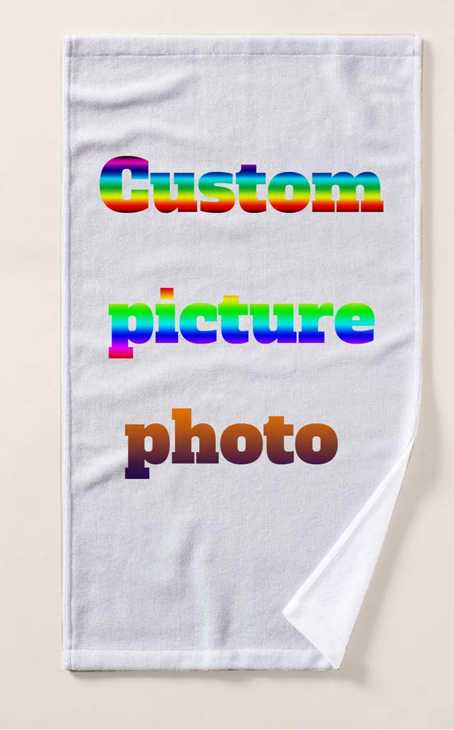 Custom Personalized Photo Towels - Ultra Soft & Highly Absorbent Large Hand Towels, Bath Towels for Face, Body, Gym, Spa | Perfect for Home, Hotel, Gift & Special Occasions