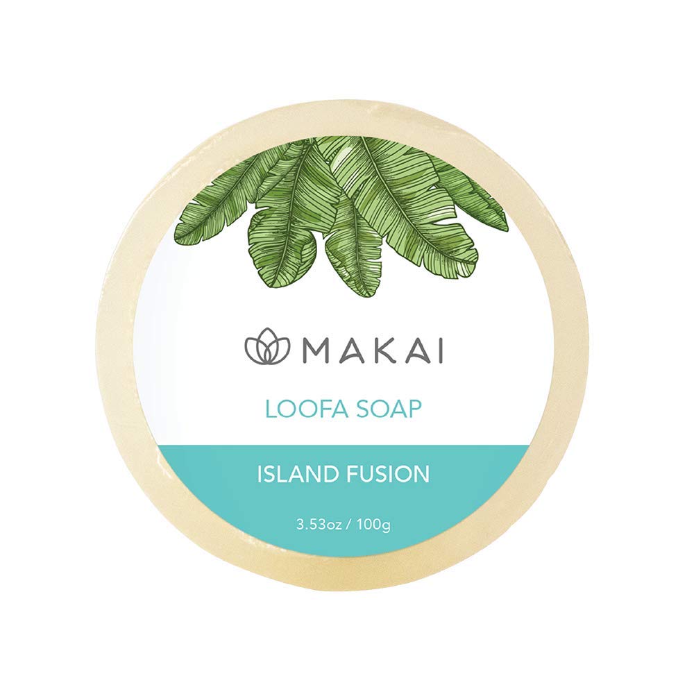 Makai Loofa Soap - Natural Exfoliating Body Soap with Island Fusion Scent for Smooth Skin | Perfect for Shower, Bath & Spa Day at Home