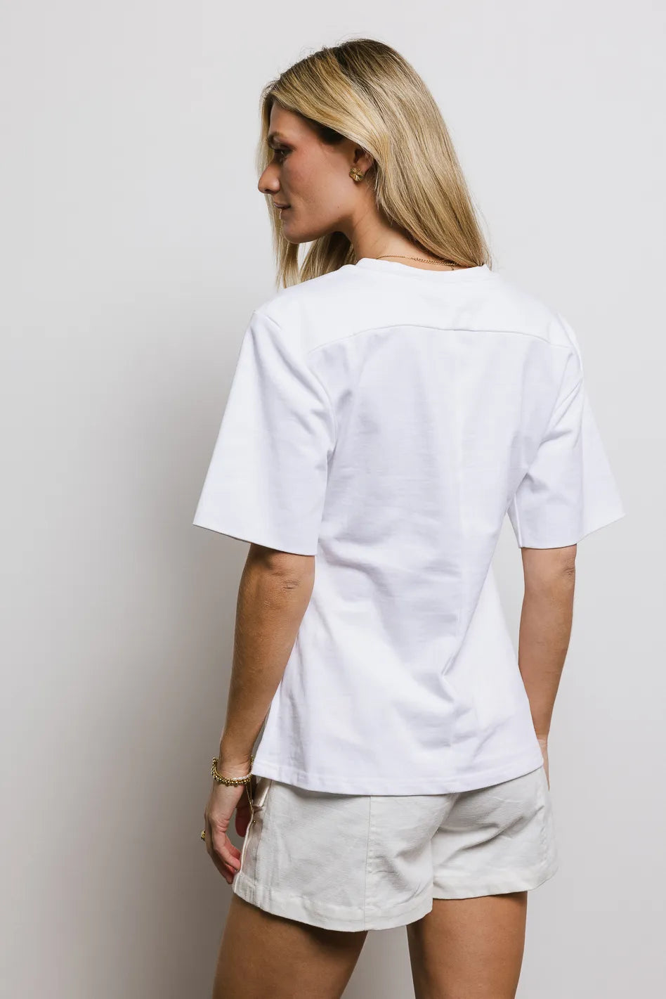 Kyleigh Off White T-Shirt for Women | Soft Cotton Casual Tee | Perfect for Everyday Wear, Outings & Layering