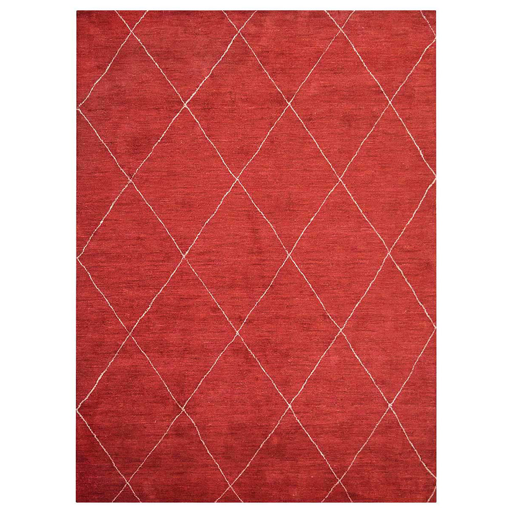 Handmade Prism Hand Knotted Rug - Premium Wool Area Rug for Living Room, Bedroom, Dining Room - Boho Chic Home Decor