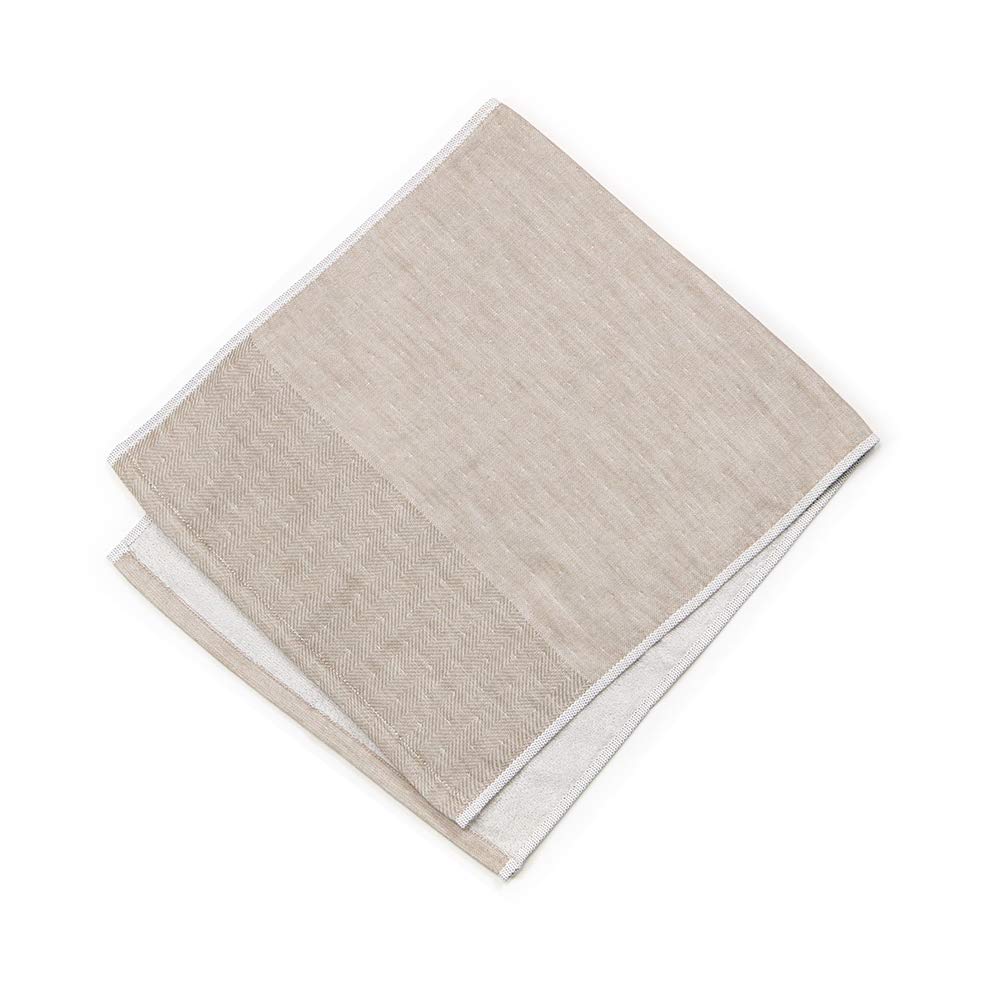 Premium Japanese Imabari Towel - Soft & Absorbent Iori Umi Sea-Face Bath Towel in Beige | Luxury Spa, Beach & Home Use