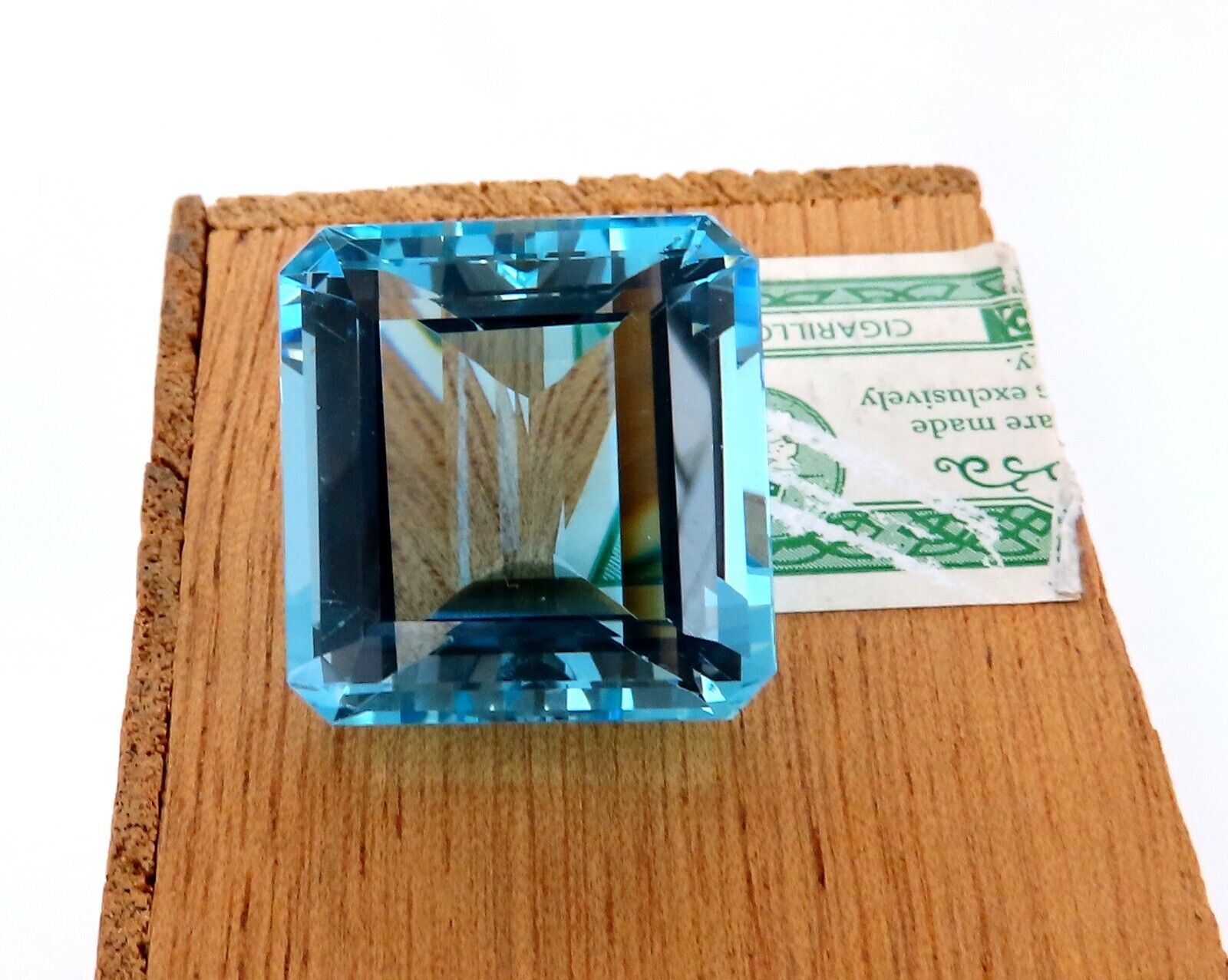 GIA Certified 46.87ct Natural Blue Emerald Cut Aquamarine Gemstone - Stunning Birthstone Jewelry for March, Engagement Rings & Luxury Gifts