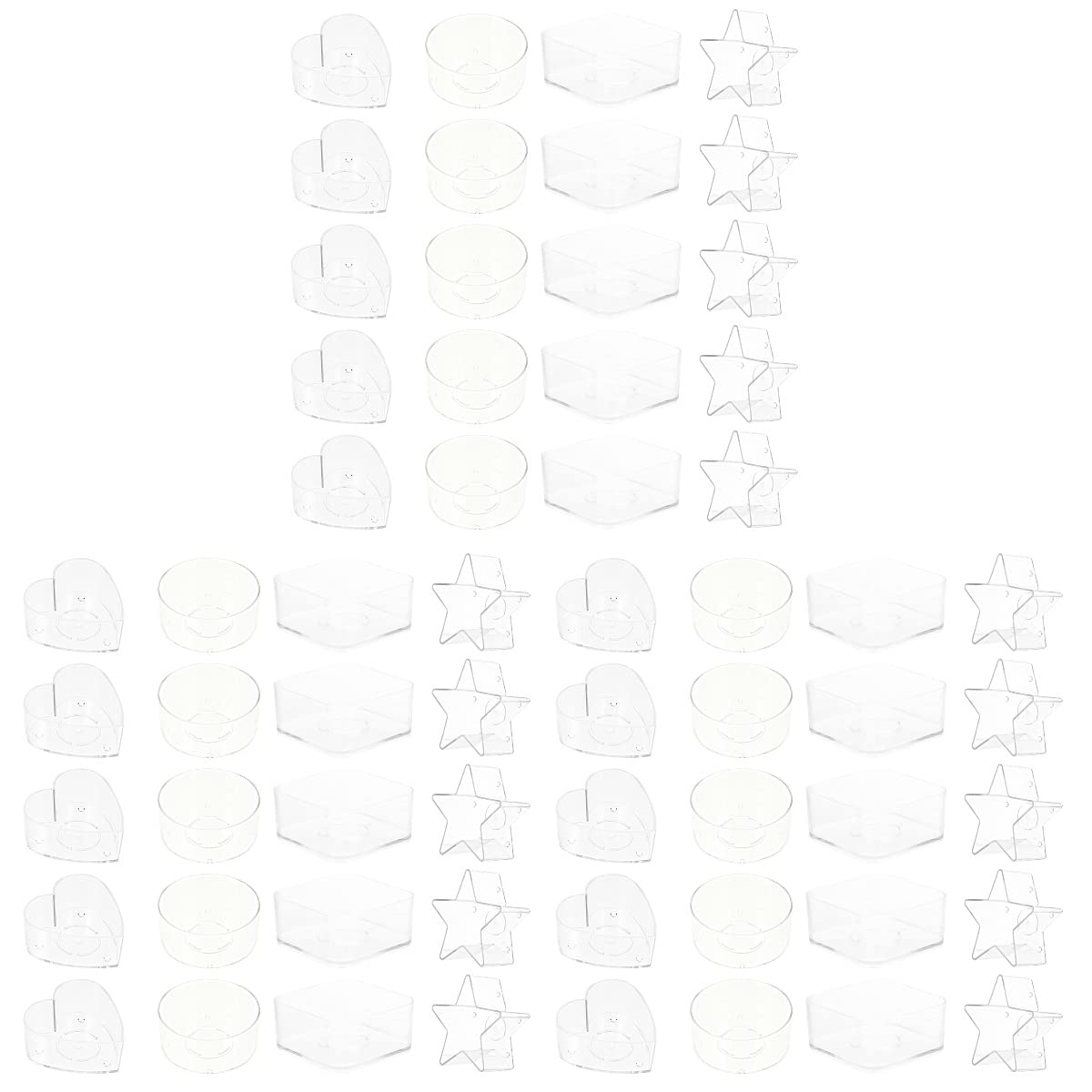 BESPORTBLE 60-Piece DIY Candle Making Kit with Molds, Jars & 20 Wicks - Premium Candle Wax Craft Supplies for Home Decor, Gifts & Relaxation