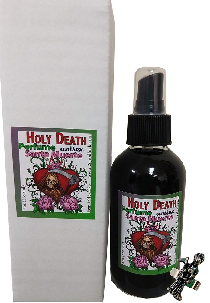 Victoria Rey Esoteric Body Perfume with Pheromones - Holy Death 'Santa Muerte' Protection Fragrance with Ring Gift Set | Spiritual Aura, Love Attraction & Ritual Use