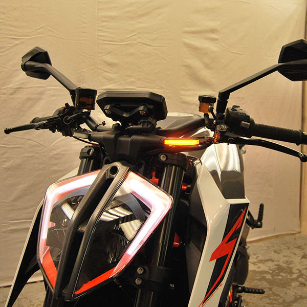 KTM SuperDuke 1290 LED Front Turn Signals - Compatible with 2014-2019 Models - High Visibility Motorcycle Indicators for Day & Night Riding