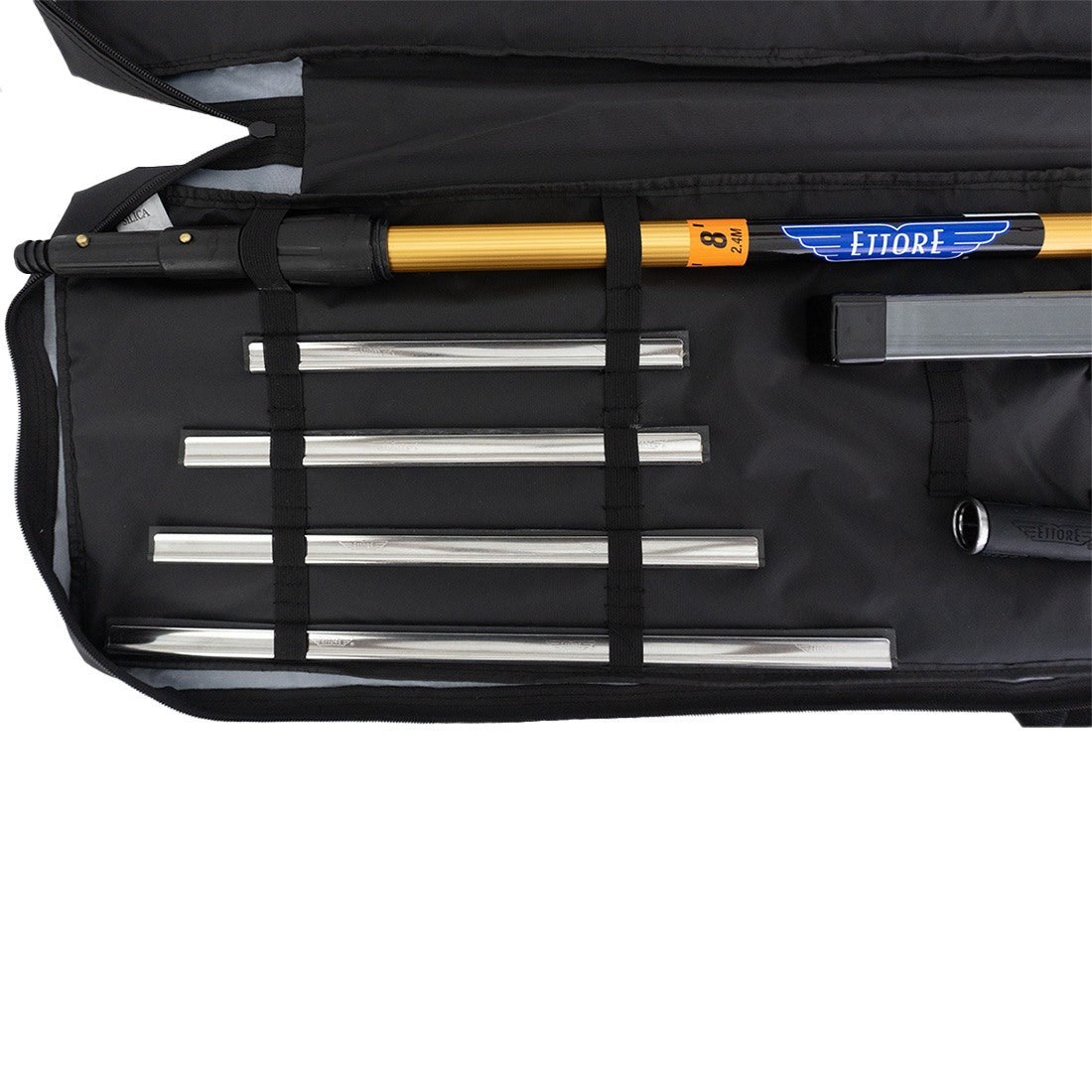 Ettore Professional Window Cleaning Kit with Squeegee, Scrubber & Case – Streak-Free Cleaning for Home, Office & Car Windows