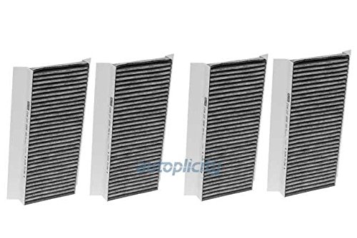 Mann Cabin Air Filter Set with Activated Charcoal - Premium Car Air Purifier for Cleaner Cabin Air | Ideal for All-Season Driving, Allergy Relief & Odor Elimination