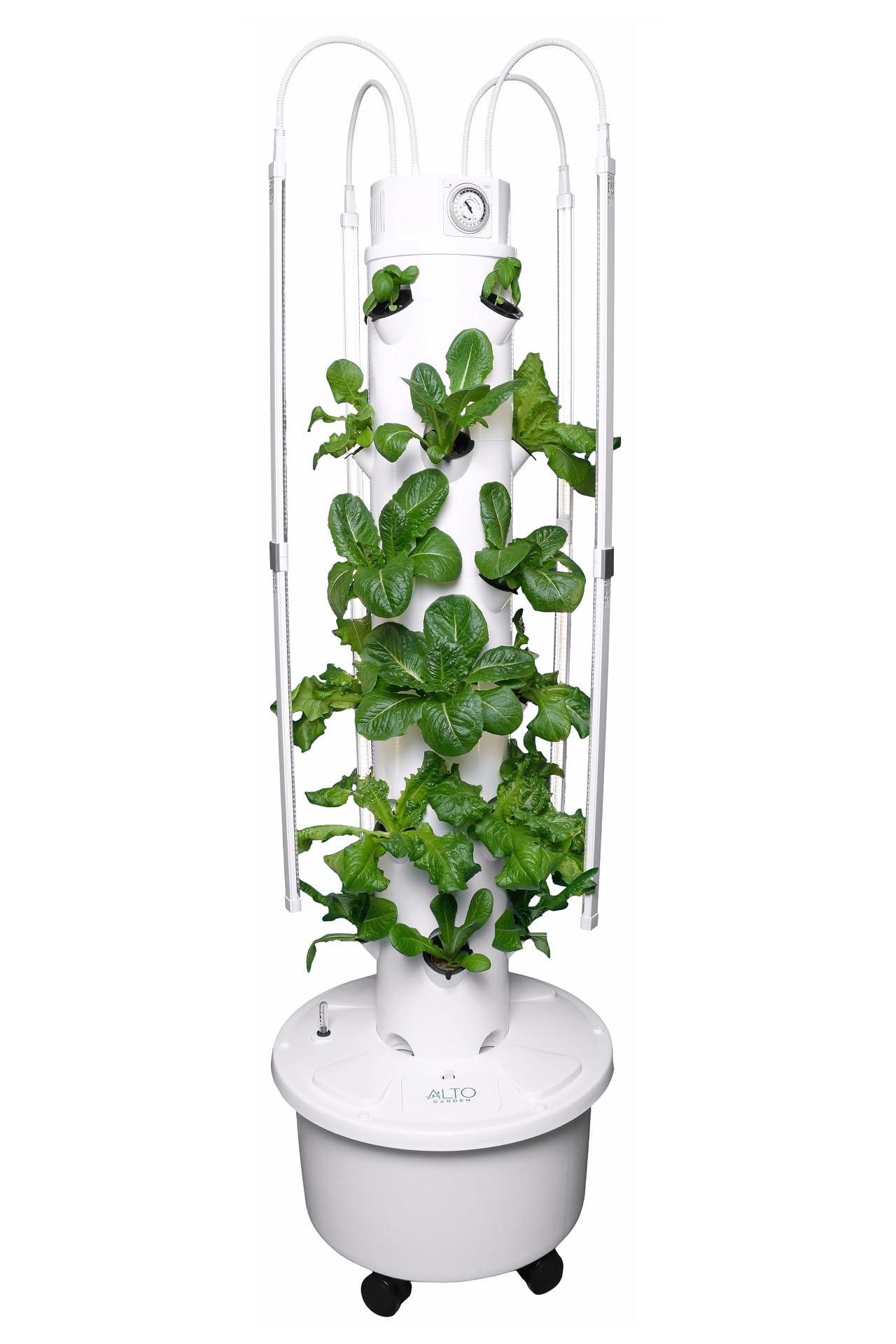 GX Hydroponic Tower System - 24 Pod Vertical Garden Kit with LED Grow Lights | Food Grade Indoor Herb & Vegetable Growing System | Perfect for Small Spaces, Apartments & Urban Gardening