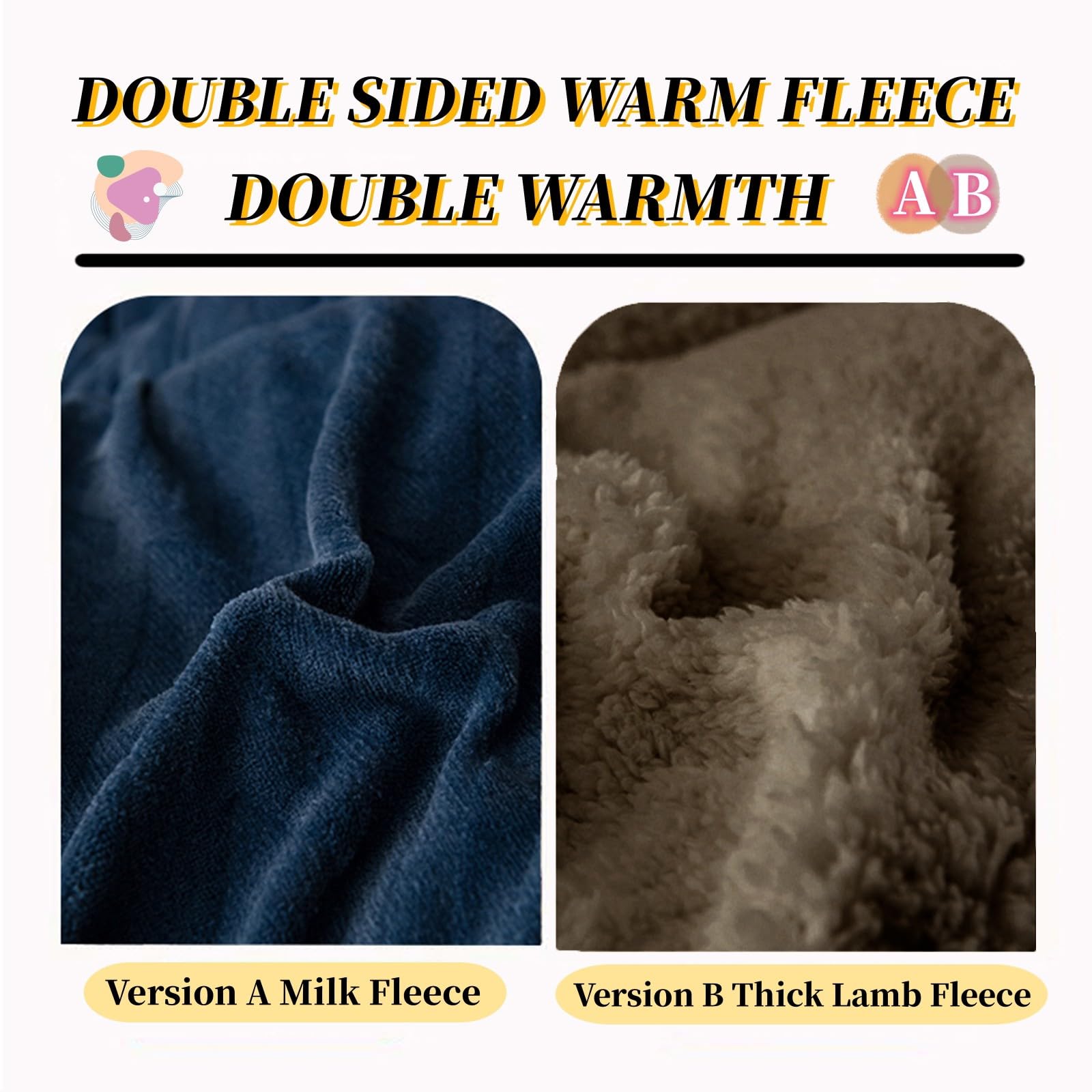 King Size Sherpa Quilt - Ultra Warm Thickened Lambswool Comforter with Double Sided Fluffy Fleece - Winter Blanket for Bed (220x240cm, 5.0kg) - Perfect for Cold Nights, Cozy Bedroom Decor & Guest Room Essentials