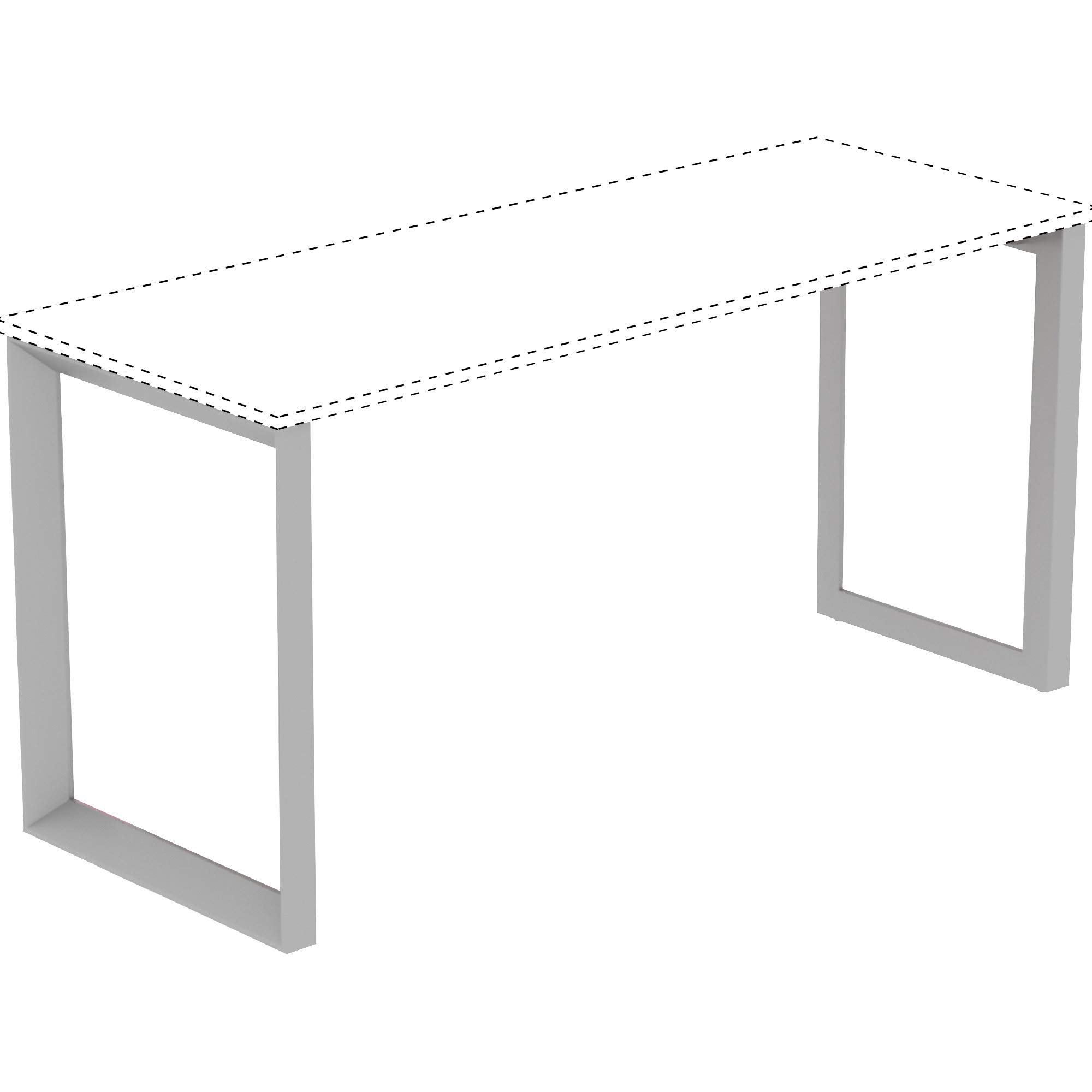Lorell Relevance Series Adjustable Desk Leg Frame - Heavy Duty Steel Base for Standing & Sitting Desks - Perfect for Home Office, Study & Workspace
