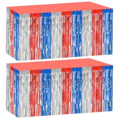 Blue, Silver, Red
