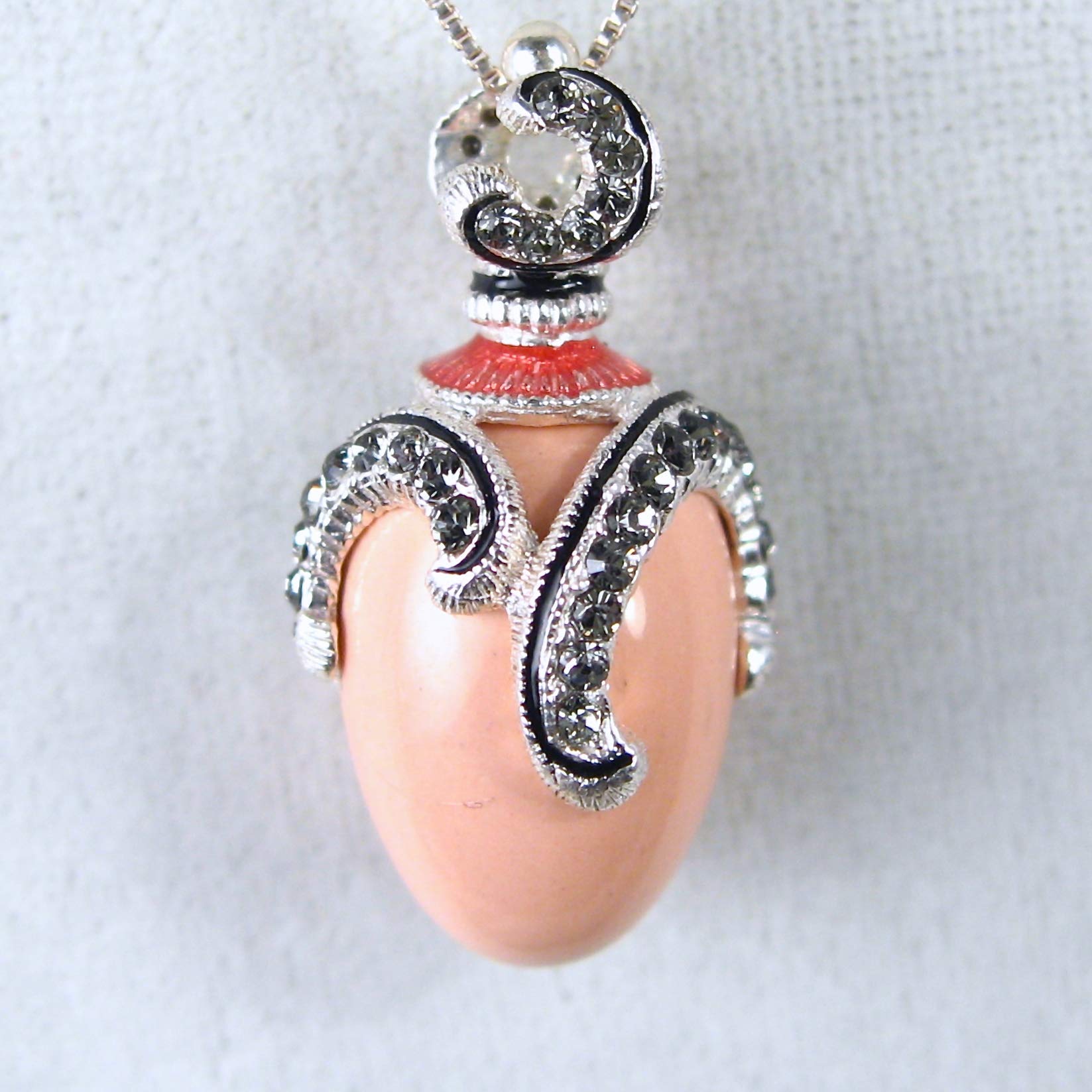 925 Sterling Silver Pink Coral Egg Earrings with Cubic Zirconia | Elegant Guilloché Enamel Hoop Earrings for Women | Perfect for Weddings, Parties & Everyday Wear