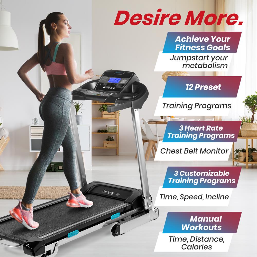 Premium Home Gym Incline Treadmill for Cardio Workouts - Adjustable Speed & Incline for Running, Walking, Jogging - Perfect for Home Fitness, Weight Loss & Small Spaces