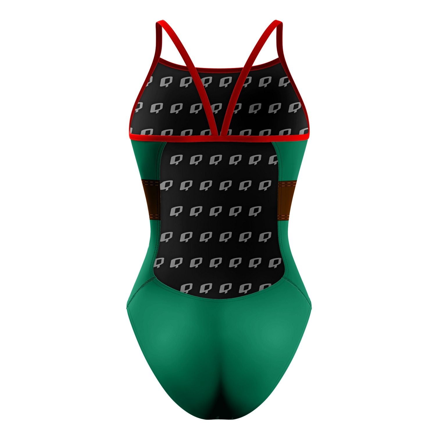 Santa's Helper Sunback Tank Swimsuit - Women's Flattering One Piece Bathing Suit for Beach, Pool & Summer Vacations