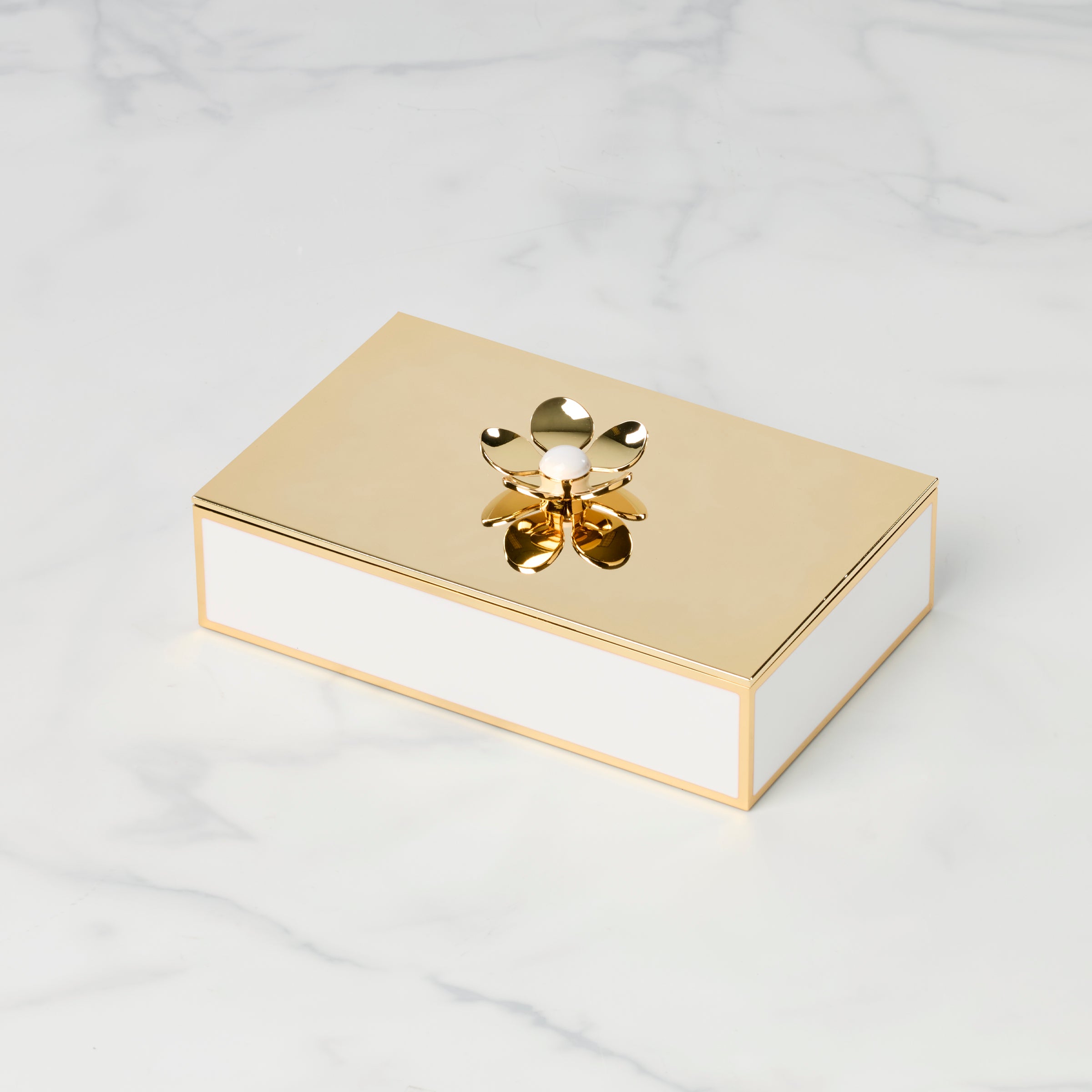 Make It Pop Gold Large Floral Gift Box - Elegant Present for Weddings, Birthdays & Special Occasions