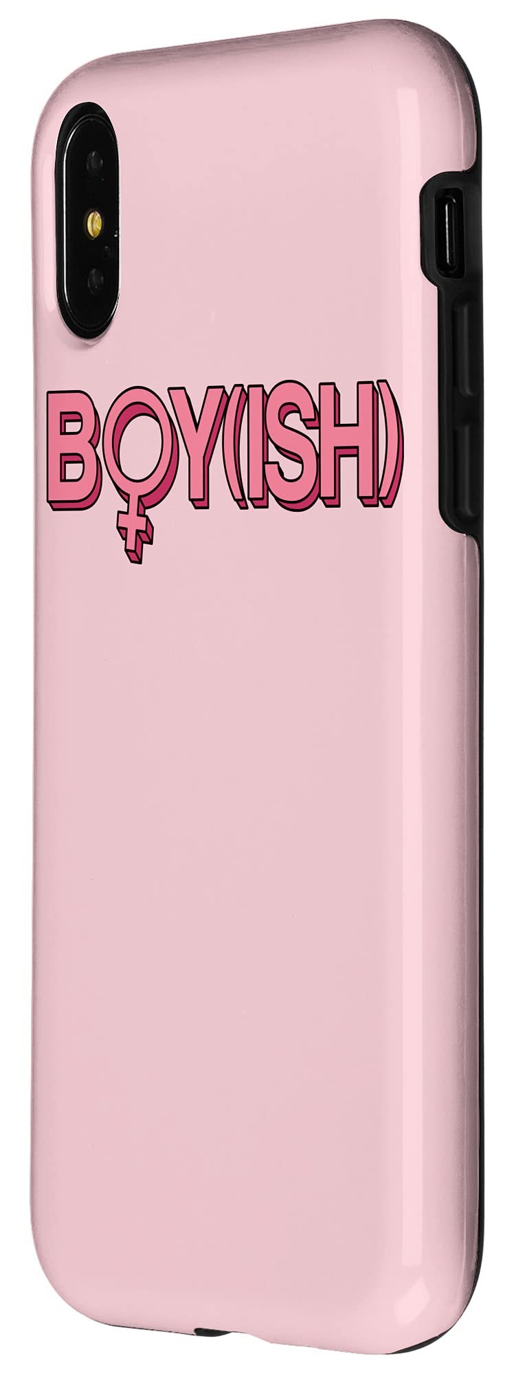 iPhone X/XS Case - Stylish Boyish Funny Cute Butch Lesbian Pride Design - Perfect for LGBTQ+ Community & Everyday Use