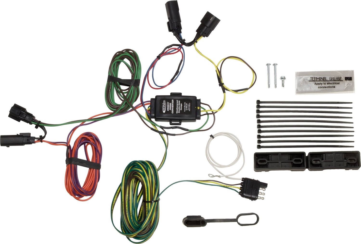Hopkins 56011 Plug-in Simple Vehicle Wiring Kit - Easy Installation for Trailer Lights, Brakes & Turn Signals | Perfect for Towing Trailers, Boats & Campers