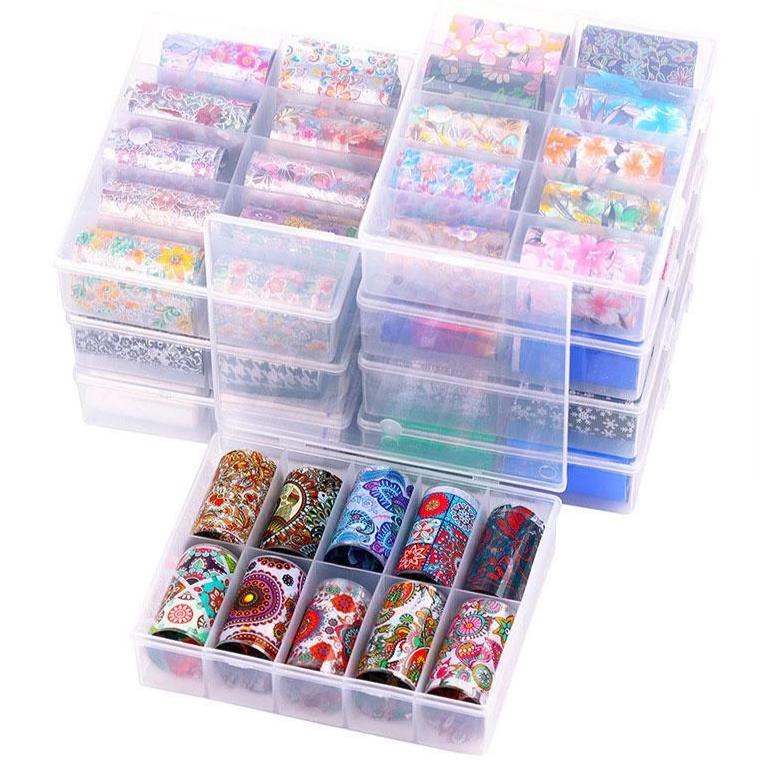 Premium BOX Transfer Foils TZ - 10 Rolls for Heat Press, DIY Crafts & Custom Apparel - Perfect for T-Shirts, Totes & Home Decor Projects