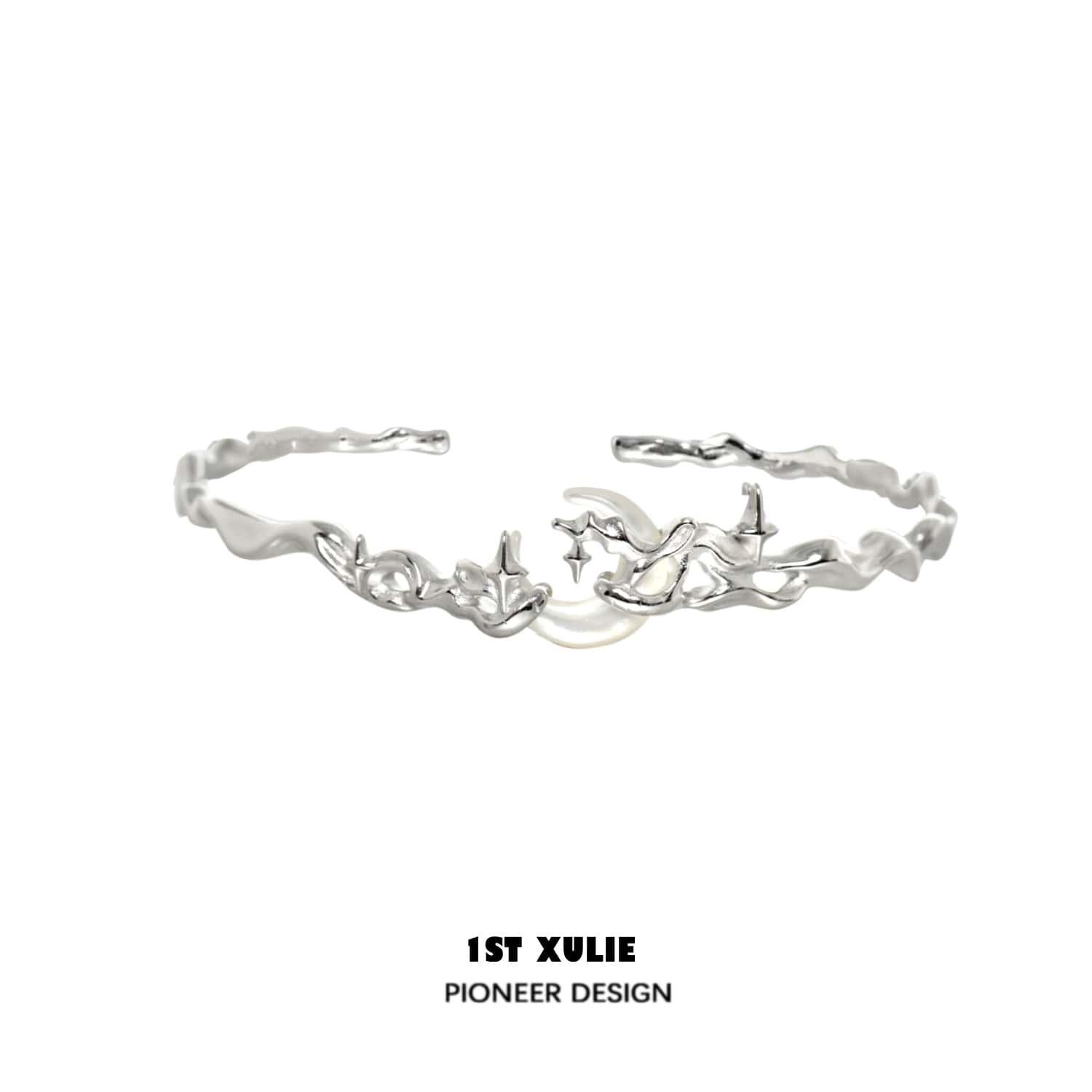 MYTH OF THE MOON S925 Sterling Silver 24K Gold Plated Bracelet for Women - Elegant Moon Phase Jewelry Gift for Birthday, Anniversary & Special Occasions