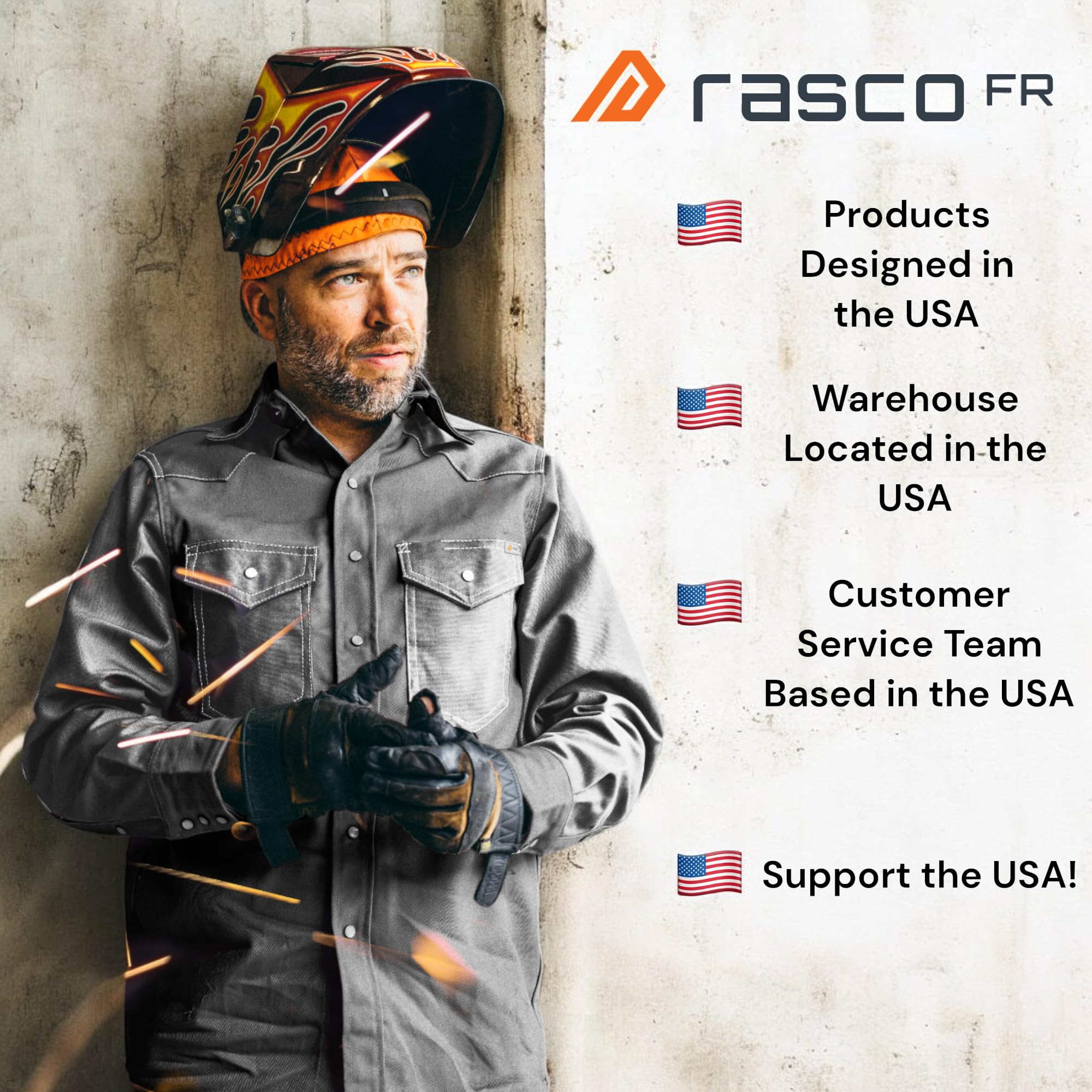 Rasco FR Classic Fit Jeans for Men - Comfortable Flame Resistant Denim Work Pants for Construction, Oilfield & Industrial Safety