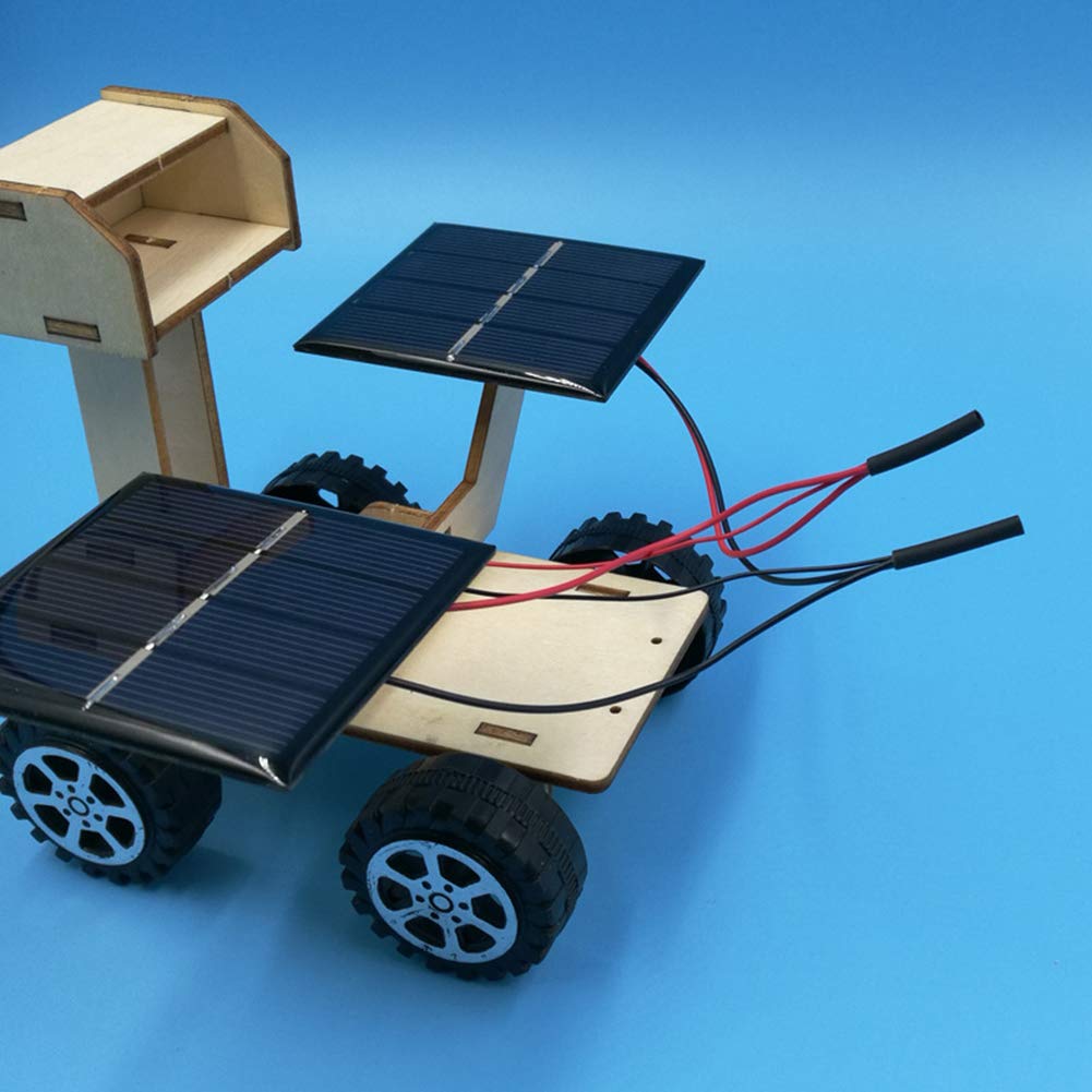 DIY Solar Moon Rover Kit - Solar Powered Car Model Toy for Kids & Students, Educational STEM Science Project for Classroom & Home Learning