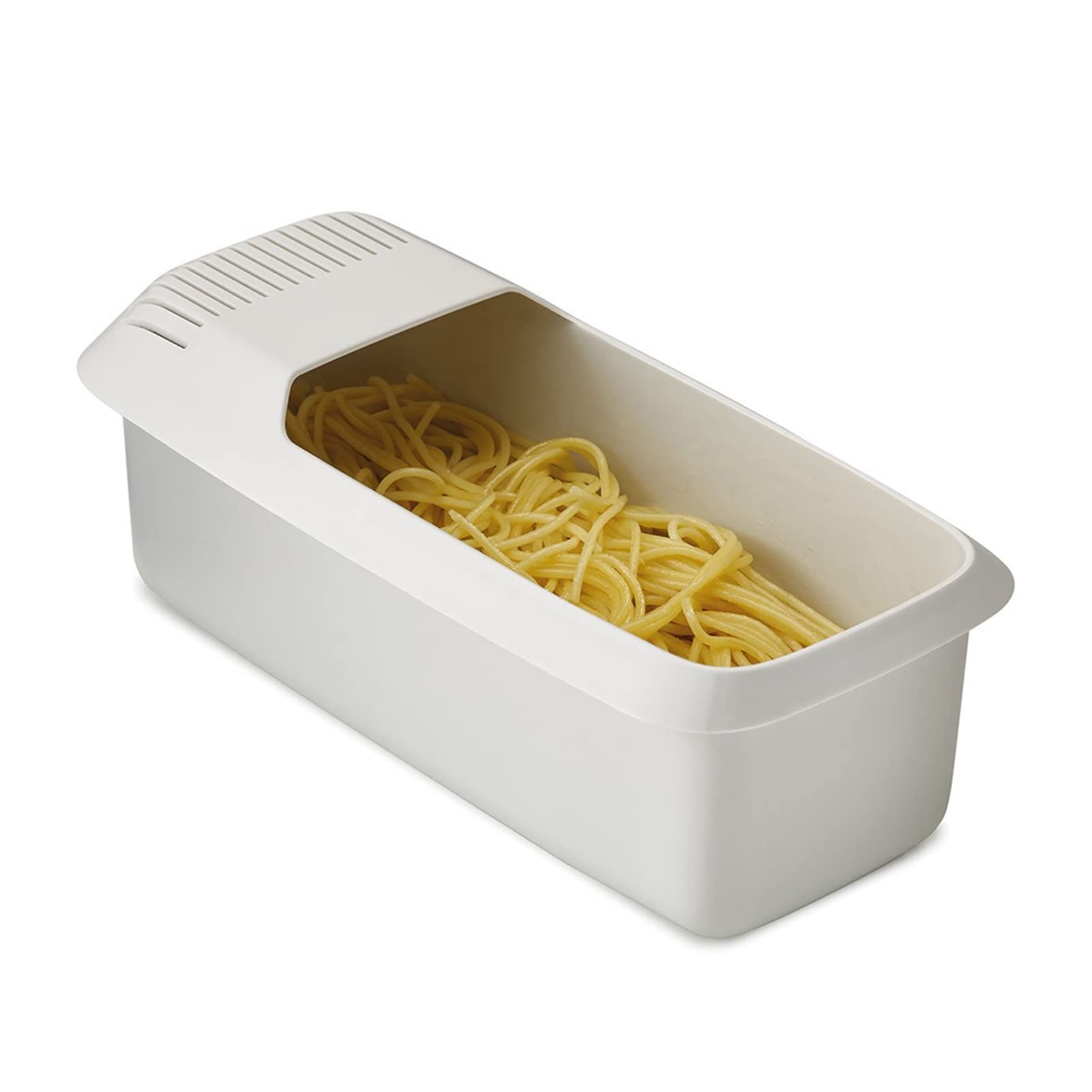 Microwave Pasta Cooker with Strainer - Heat Resistant Pasta Steamer for Spaghetti & Noodles | Quick Meal Prep for Dorm, Office & Busy Families