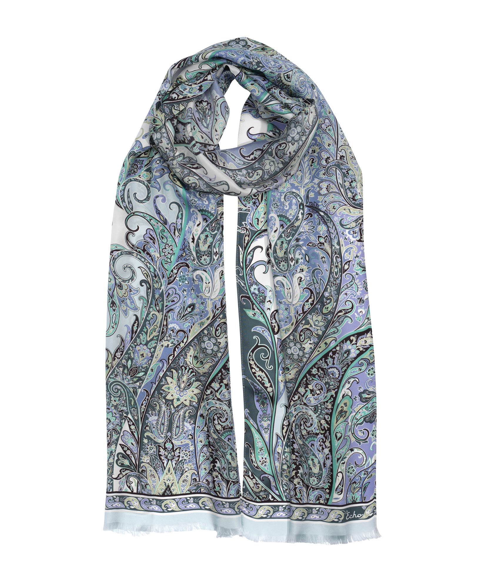 Stylish Manor Paisley Oblong Scarf for Women & Men - Soft Winter Fashion Accessory - Perfect for Cold Weather, Office, Travel & Gift Giving