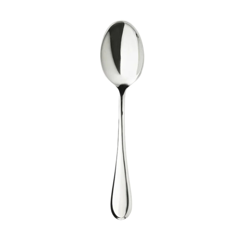 Browne Lumino 7.8 Inch Stainless Steel Round Bouillon Soup Spoon - Perfect for Fine Dining, Restaurants, and Elegant Table Settings