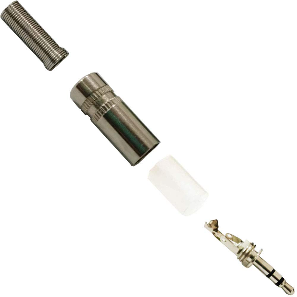 RUNCCI-YUN 12-Pack 3.5mm TRS Male Plug - 3 Pole Stereo Audio Jack Connector for Headphone Repair, Soldering Adapter, Metal Plug Replacement - Perfect for DIY Headphone Fixes, Audio Equipment & Electronics Projects