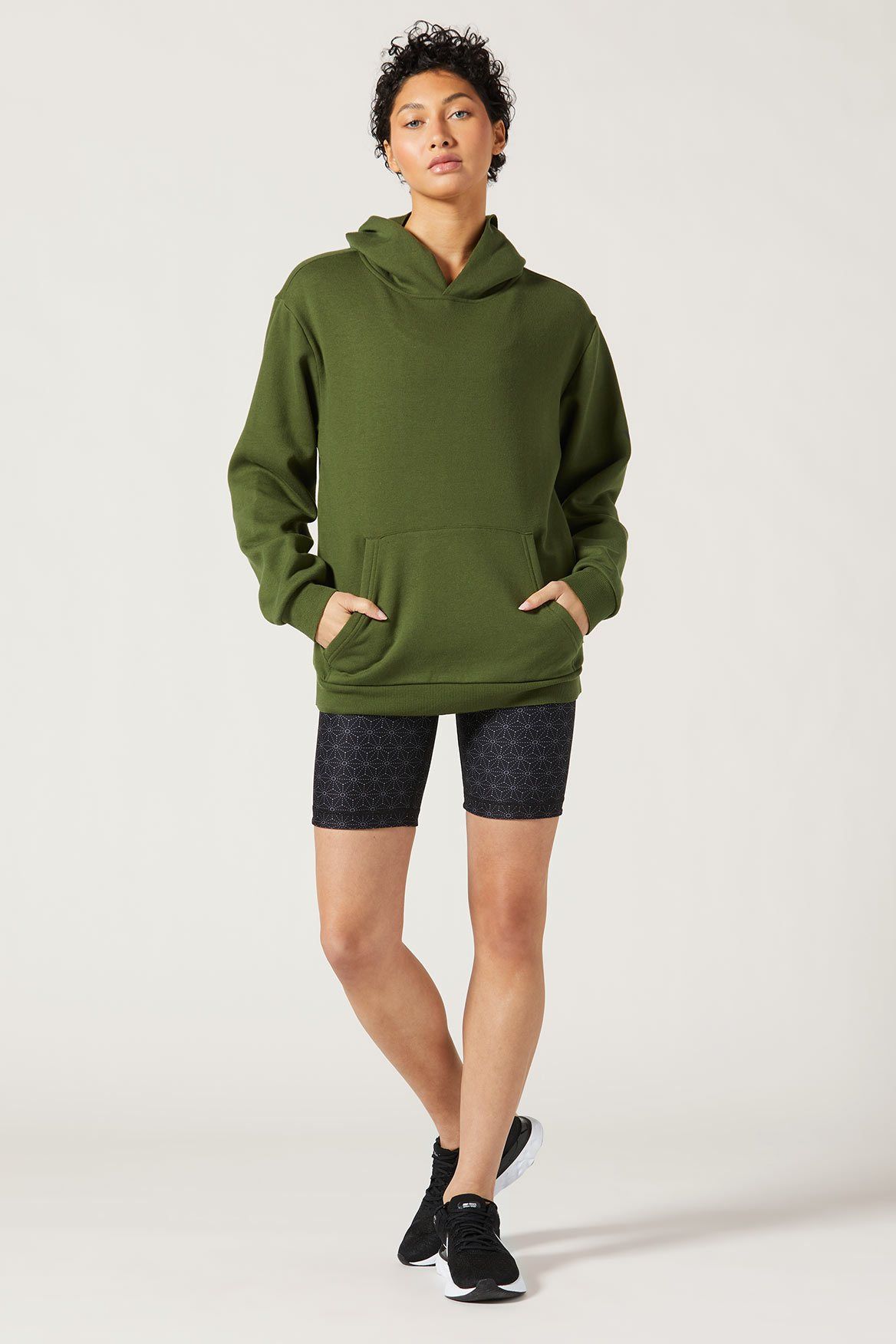 Men's Relaxed Fit Hoodie - Soft & Comfortable Driver Sweatshirt in Lichen Green | Perfect for Casual Wear, Road Trips & Lounging