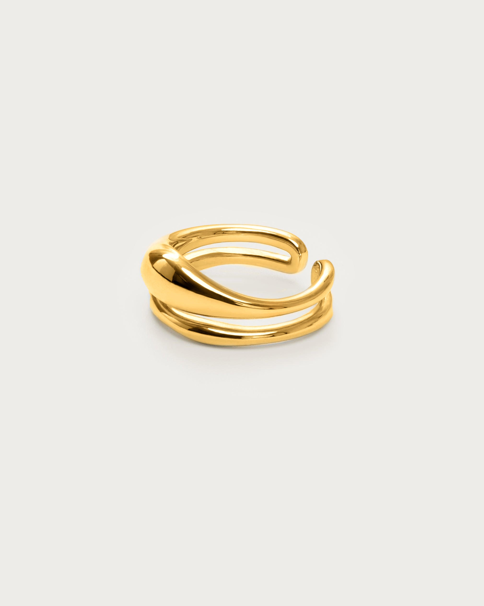 Twin Molten Ring - Elegant Matching Couple Rings for Men & Women - Perfect for Anniversaries, Engagements, and Romantic Gifts