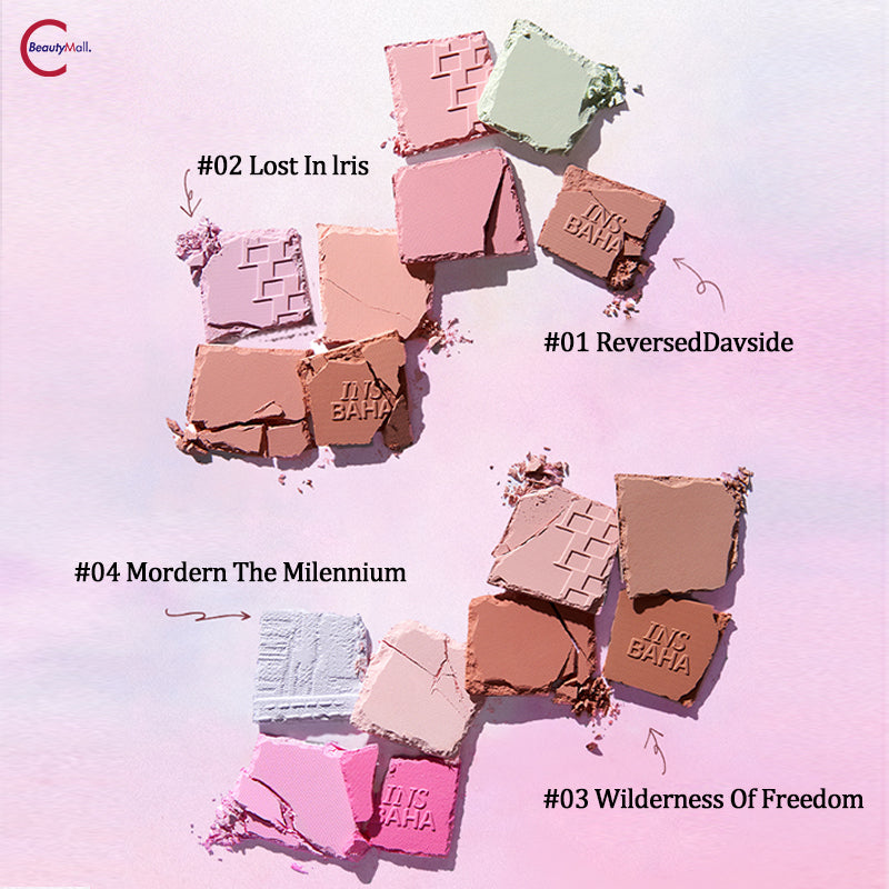 INSBAHA Primary Exploration Blush Palette - 6 Color Matte & Shimmer Makeup Set for Contouring, Highlighting & Everyday Wear | Perfect for Professional Makeup Artists & Beginners