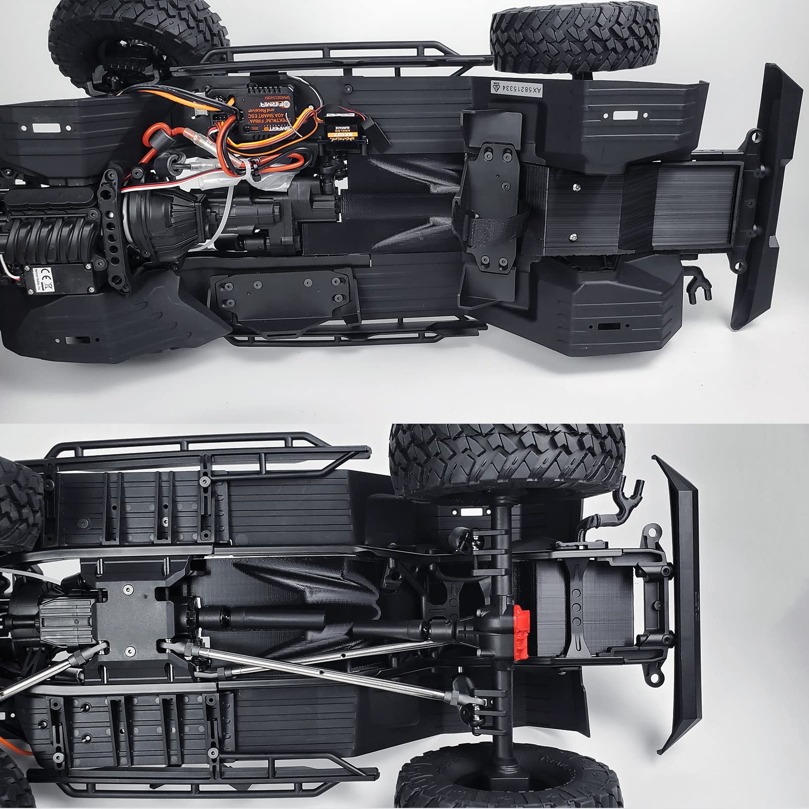 1PCS RC Mud Flaps Fender Plastic Middle Mudguards for 1/10 Axial SCX10 III AXI03006 AXI03007 RC Crawler Car - Durable Off-Road Protection for Rock Crawling & Trail Adventures