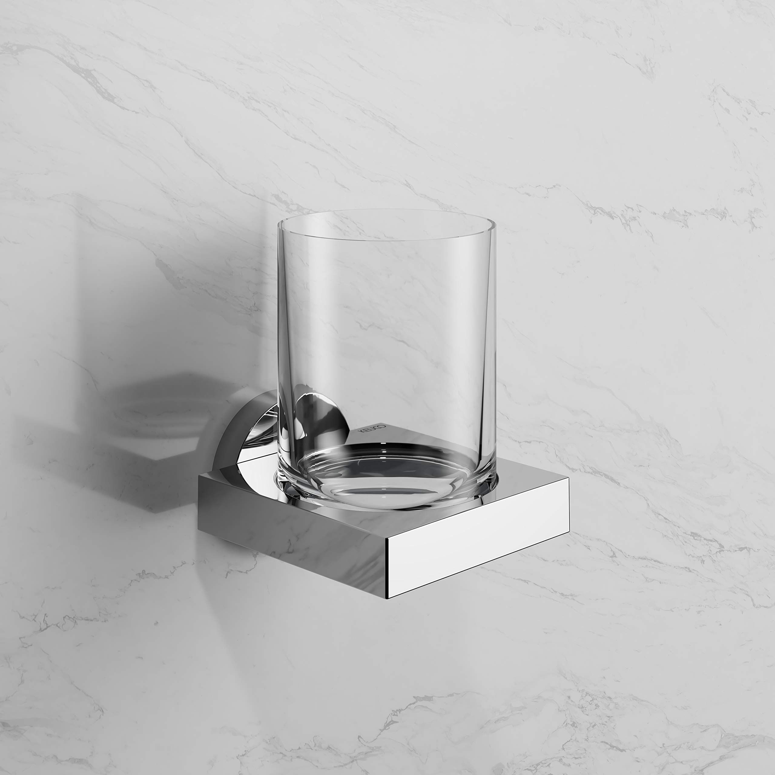Keuco Edition 90 Tumbler Holder - Premium Polished Chrome Bathroom Accessory for Modern Homes & Luxury Hotels