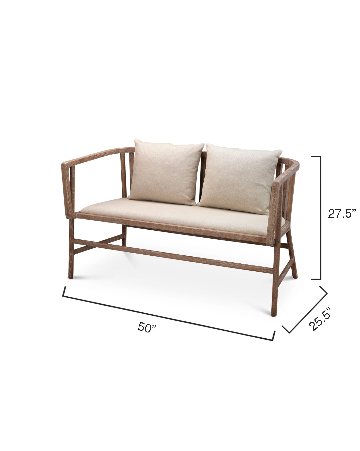 Grayson Settee - Modern Upholstered Sofa for Living Room, Lounge & Office | Comfortable & Stylish Home Furniture