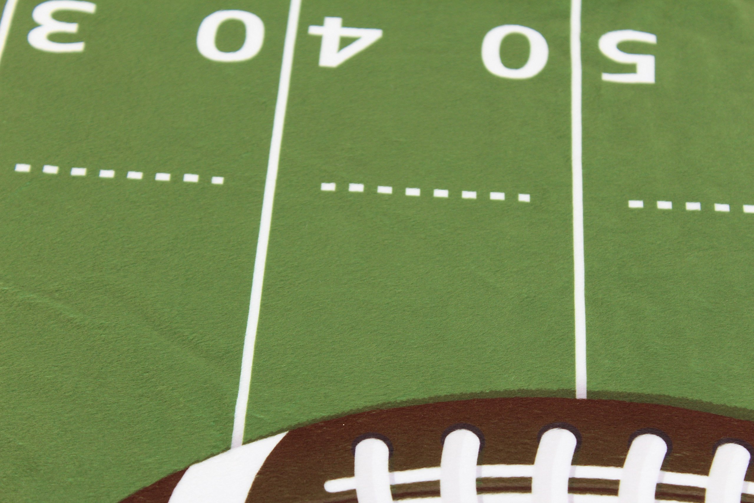 Dear Baby Gear Deluxe Minky Fitted Crib Sheet - Football Field Design 52