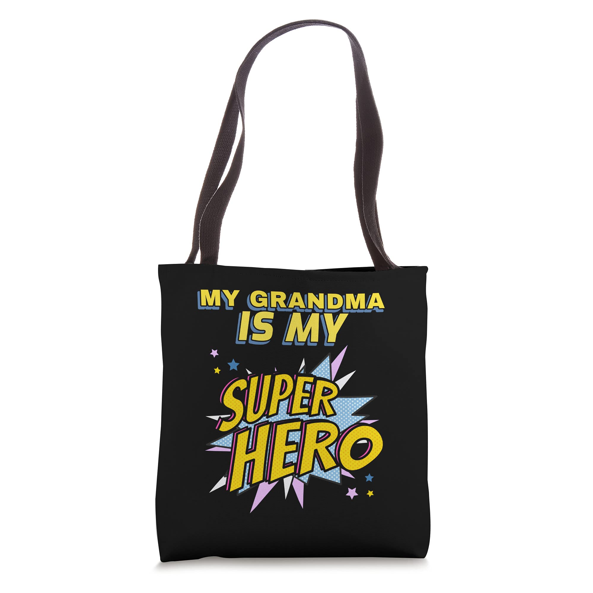 My Grandma Is My Superhero Matching Family Tote Bag - Cute Grandma & Grandchild Gift for Shopping, Travel & Daily Use