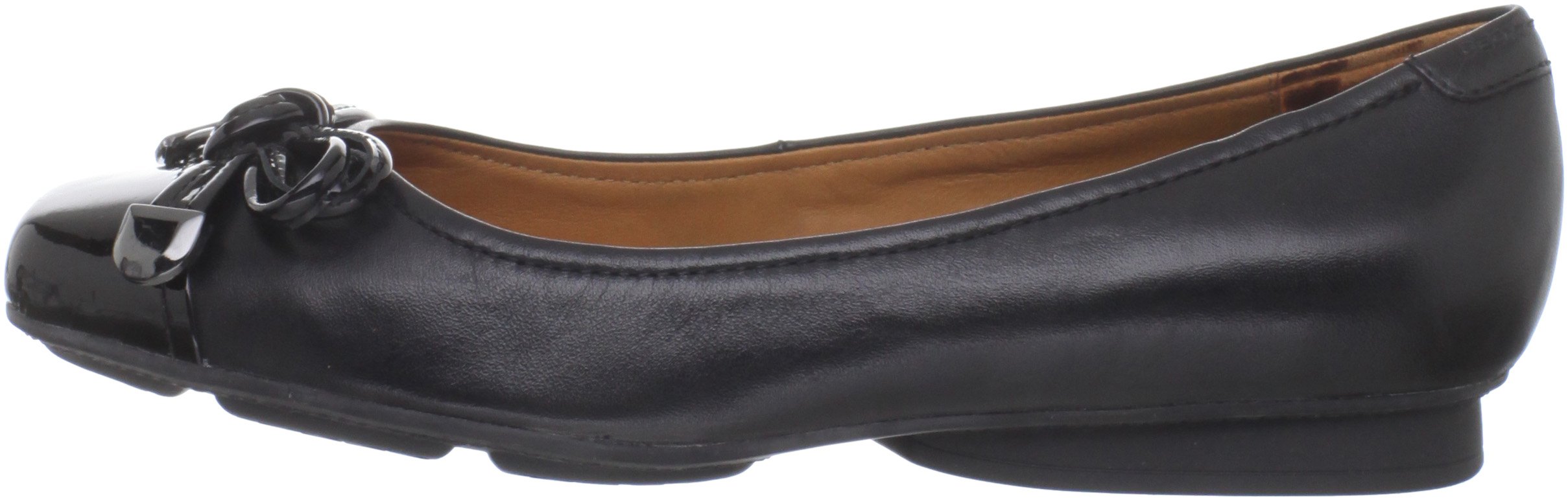 Geox Women's Stefany Ballerina Flats - Comfortable Leather Ballet Shoes for Work, Travel & Everyday Wear