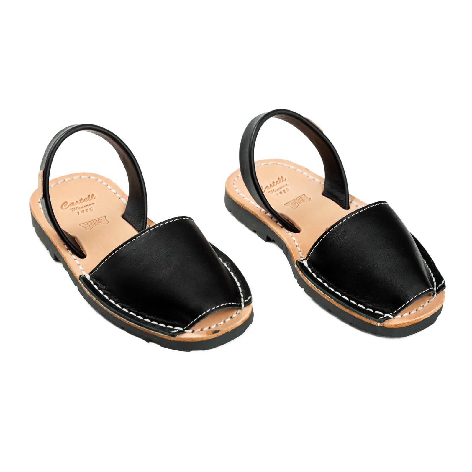 Comfortable Open Toe Leather Menorcan Sandals for Kids - Iker 1097 Piel | Perfect for Summer, Beach & Casual Outings