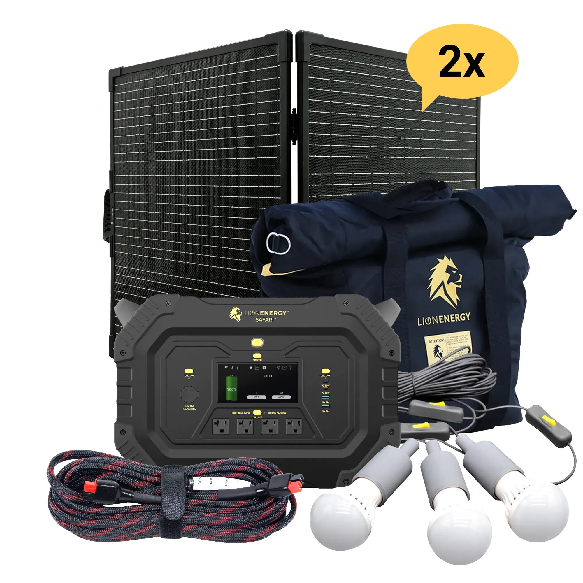 Portable Power Station 3000W 1612Wh LiFePO4 Battery - Solar Generator for Camping, RV, Emergency Backup & Outdoor Adventures