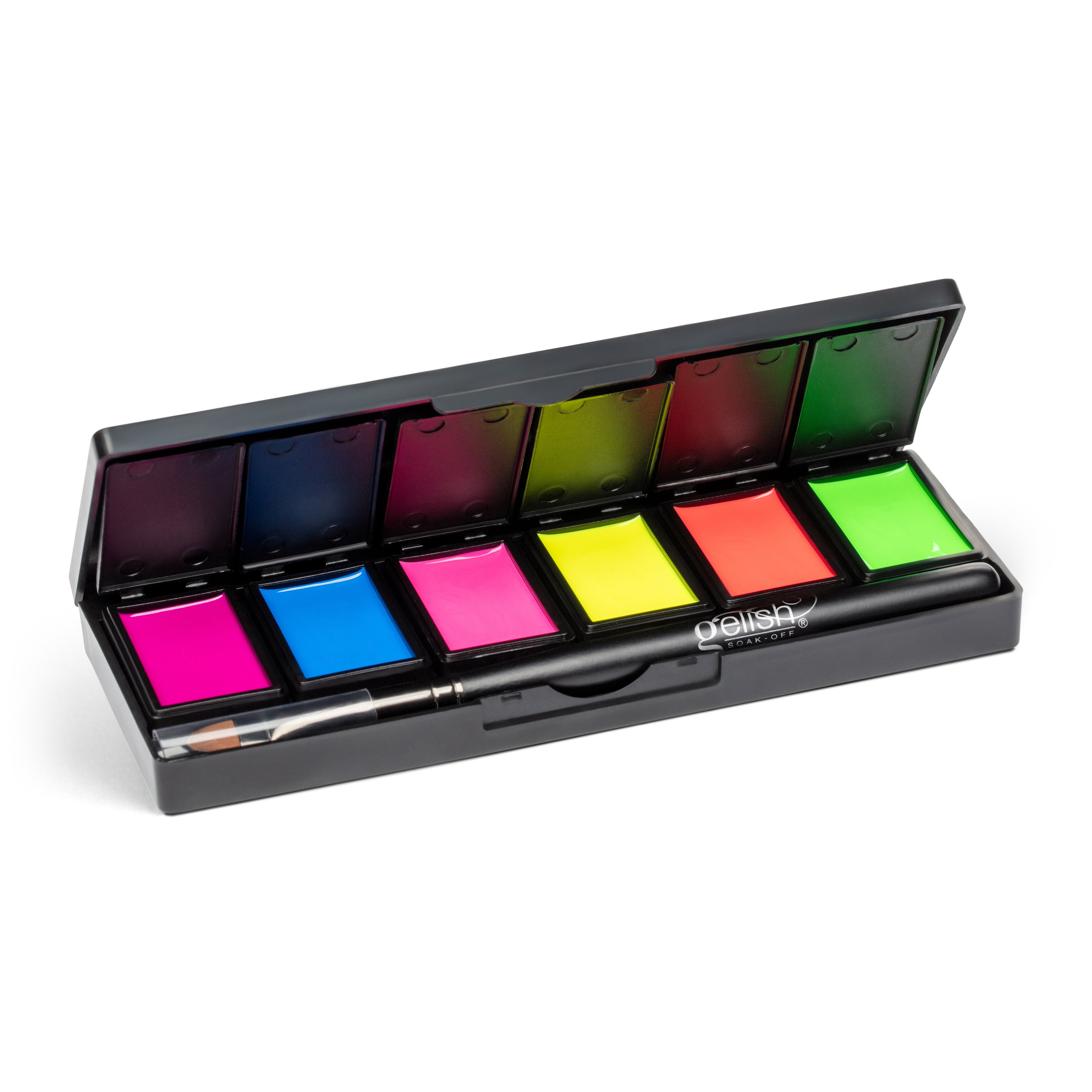 Gelish Soak Off Gel Nail Polish Cream Palette - Neon & On & On Collection for Professional Salon & DIY Manicure at Home