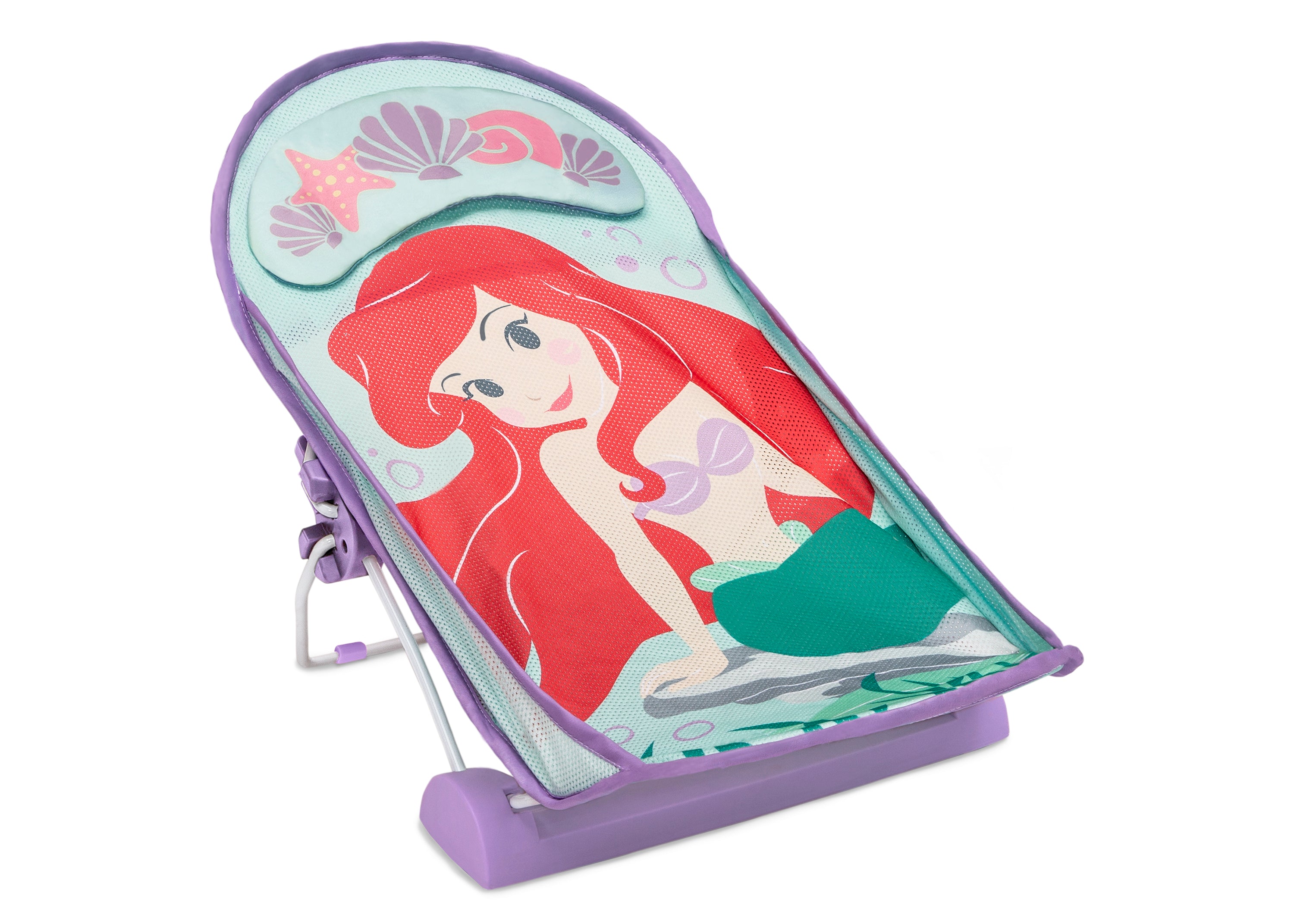 The Little Mermaid Baby Bath Tub - Newborn Infant Bathtub with Drain Plug, Non-Slip Design for Safe Bathing | Perfect Baby Shower Gift & Nursery Essential