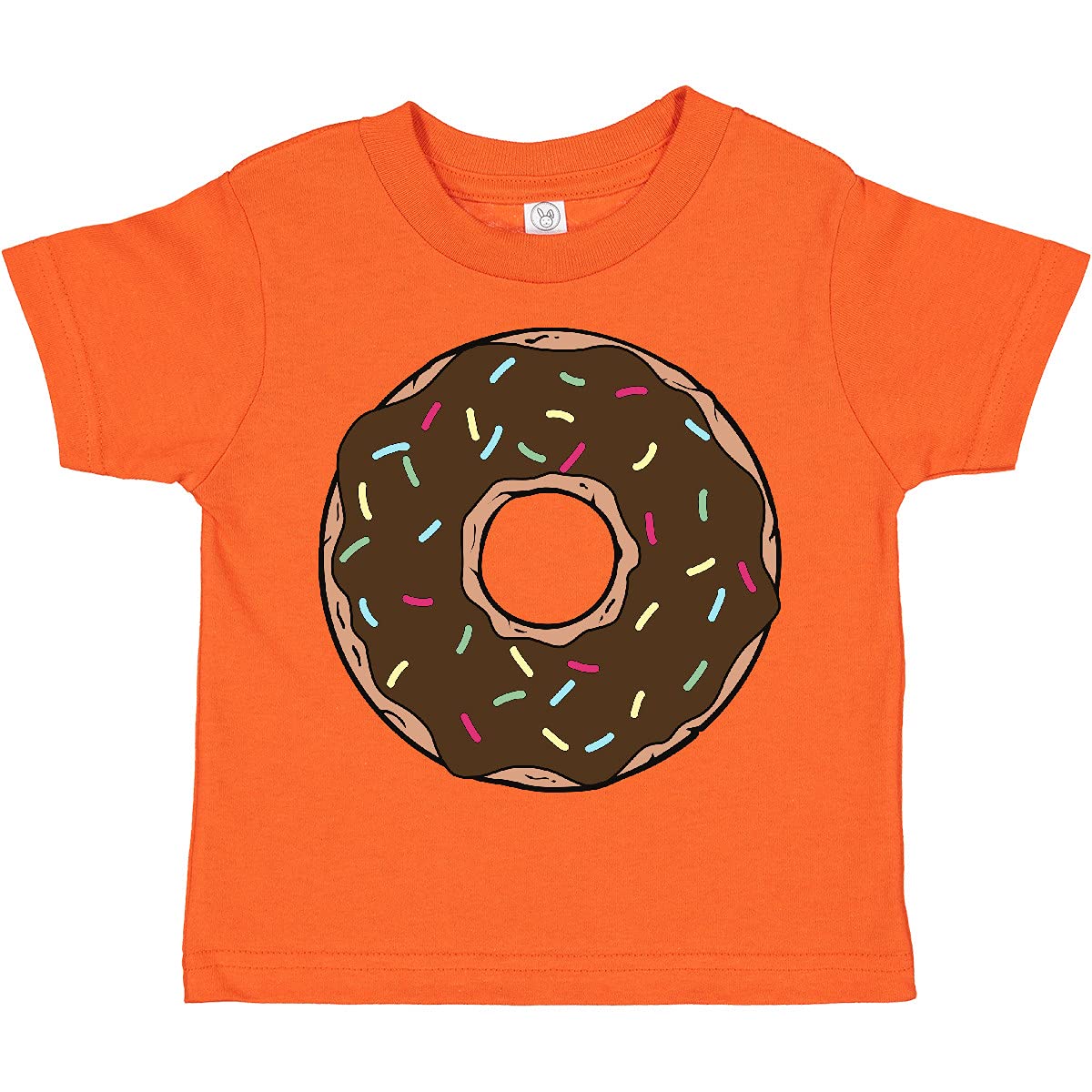 Inktastic Chocolate Donut Toddler T-Shirt - Cute Doughnut with Glaze & Sprinkles Design for Kids | Perfect for Birthday Parties, Playdates & Sweet Treat Themed Outfits