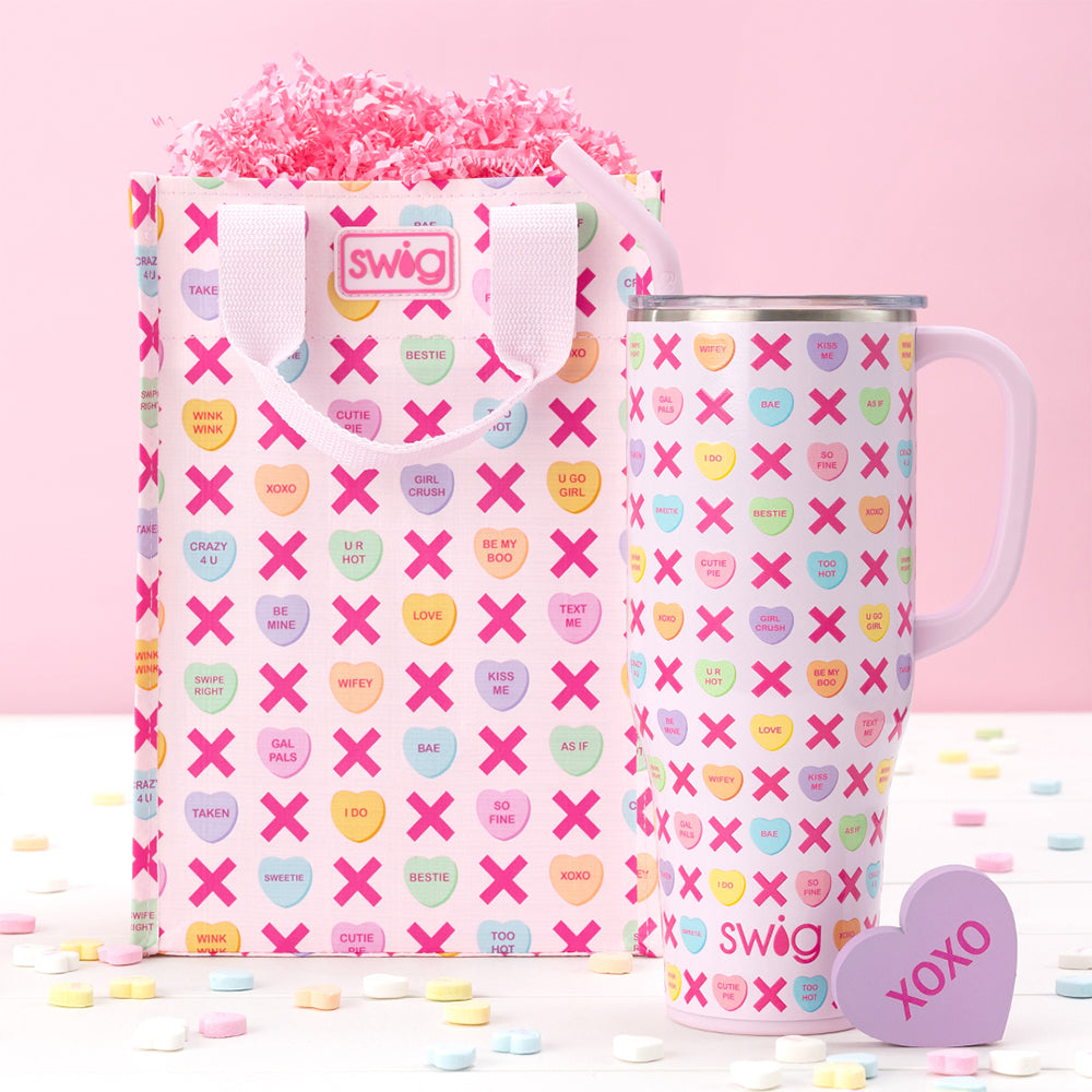 Be Mine Mega Mug 40oz - Large Insulated Tumbler with Lid & Straw - Perfect for Coffee, Tea & Cold Drinks at Home, Office or Travel