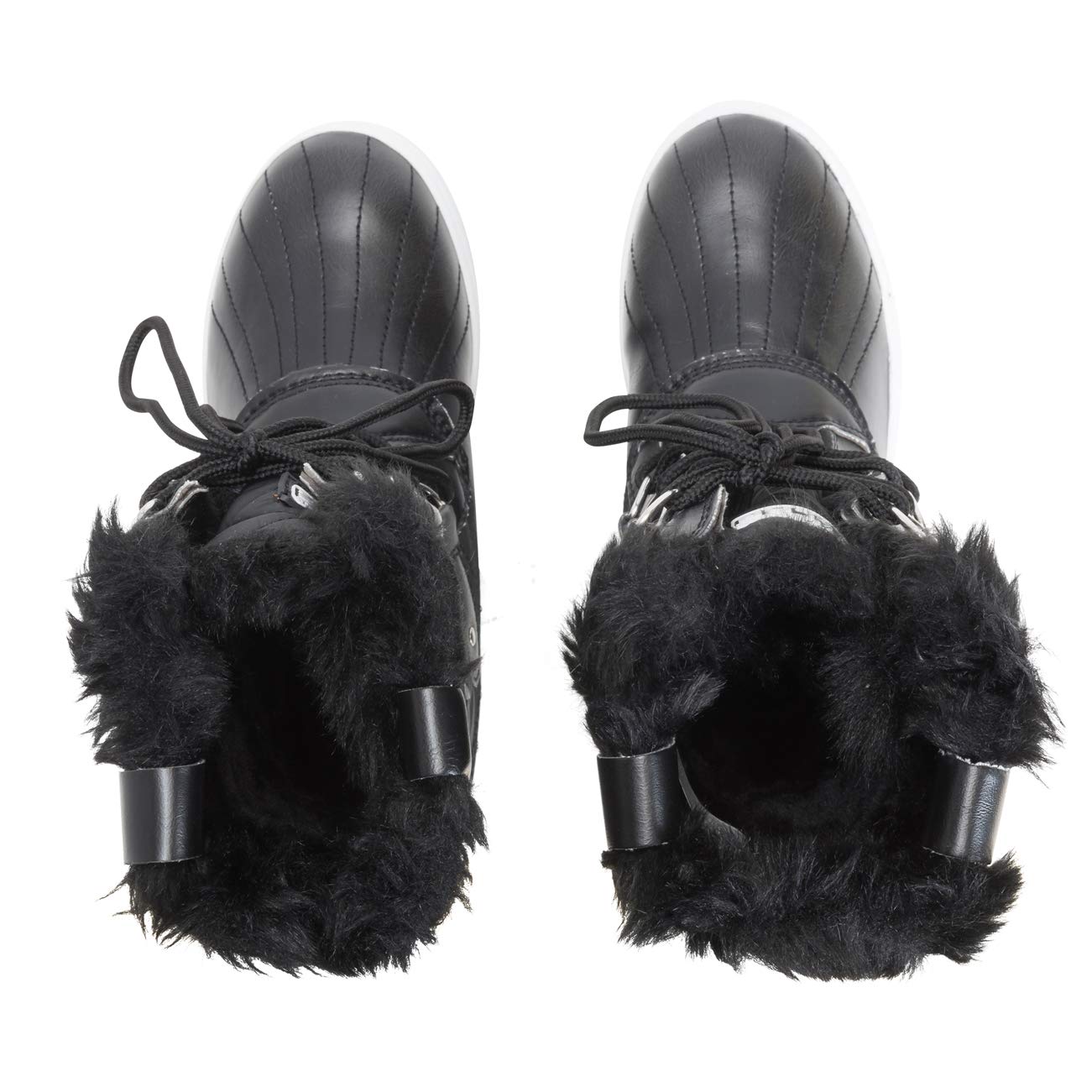 Polar Women's Waterproof Nylon Tall Winter Snow Boots - Warm Insulated Snow Boots for Women, Slip Resistant & Comfortable for Snowy Weather, Hiking & Outdoor Activities