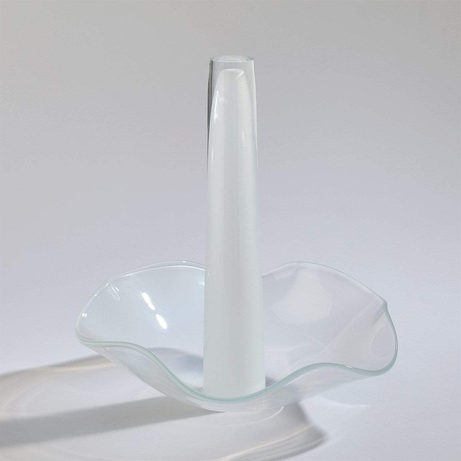 Andromeda White Ceramic Vase - Modern Minimalist Home Decor for Living Room, Bedroom & Office Centerpiece